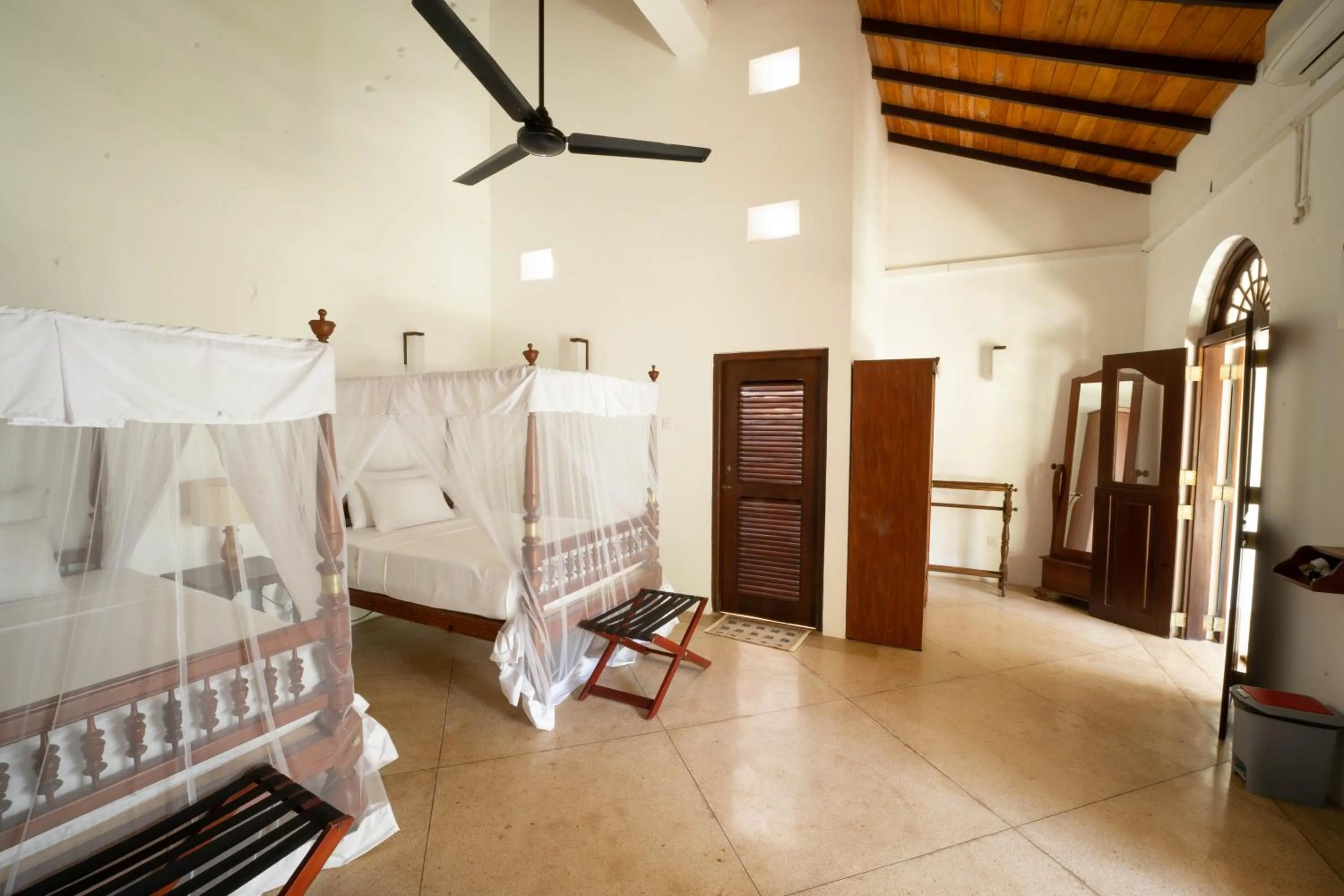 Bed in GALLE HERITAGE VILLA