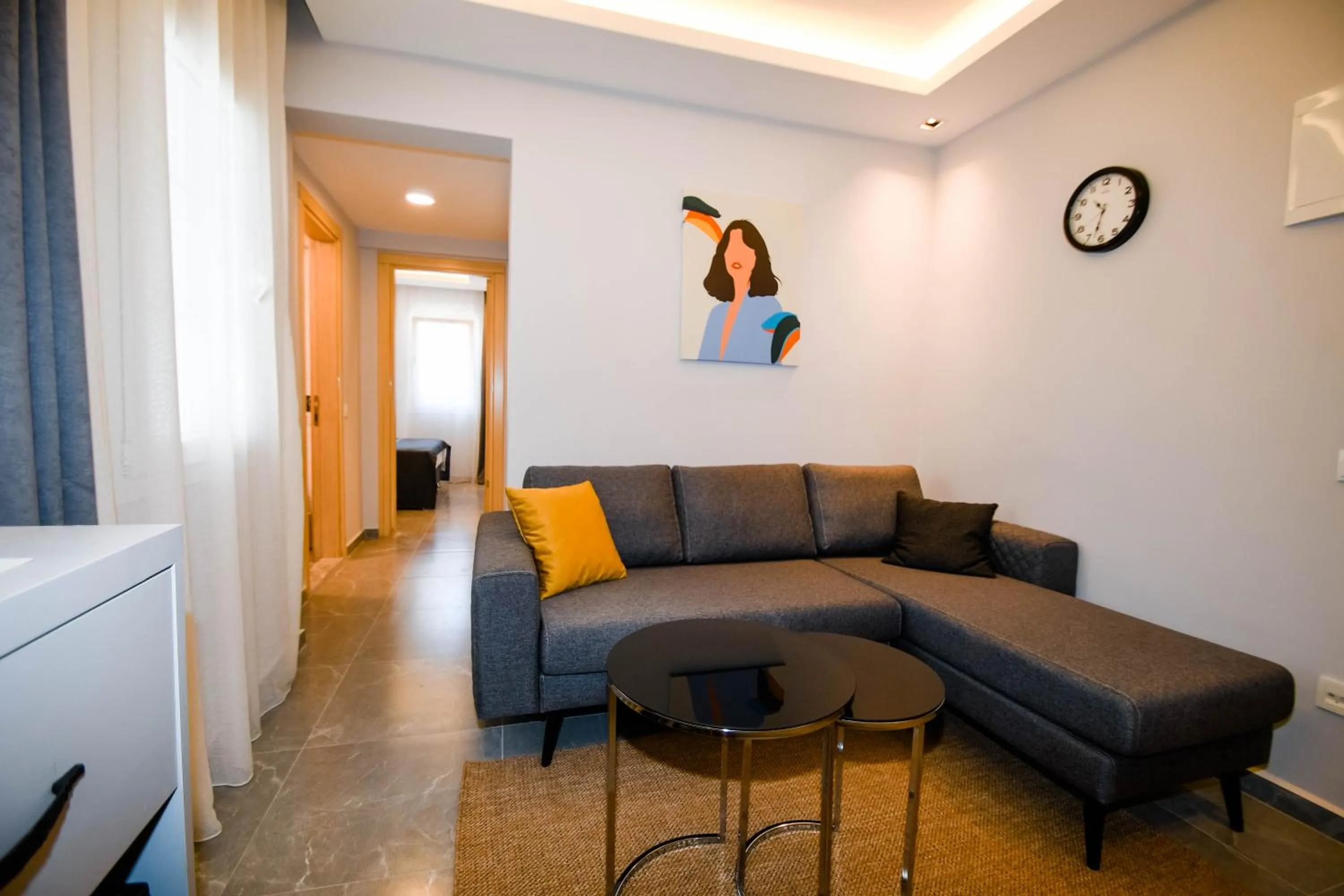 Seating area in Swan Boutique Hotel