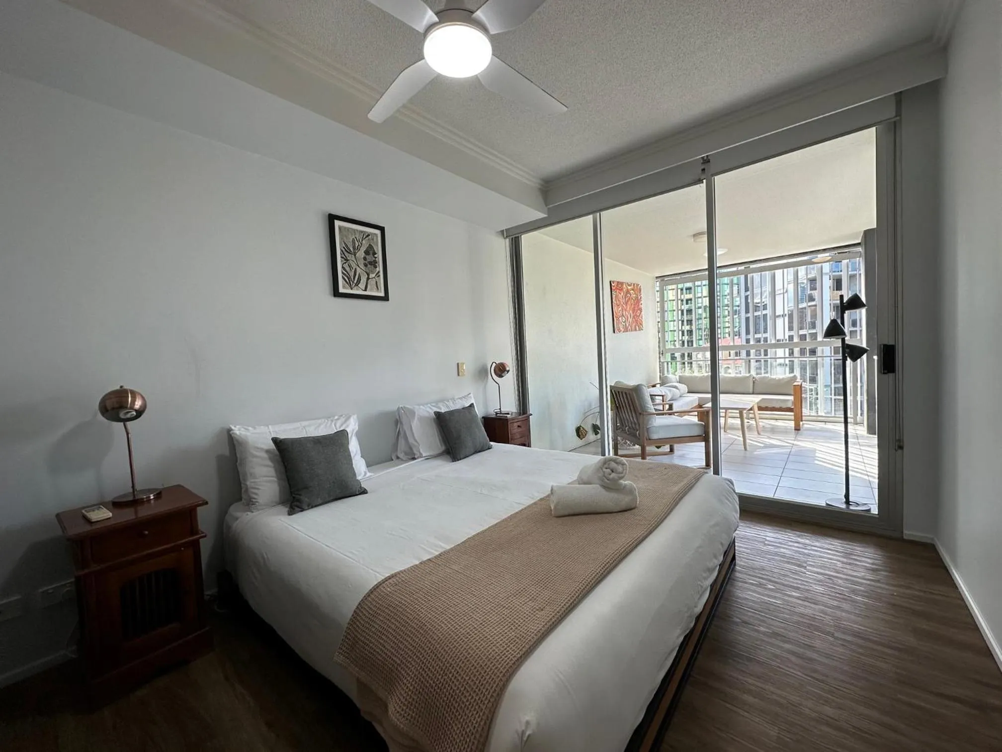 Bedroom, Bed in Story Apartments