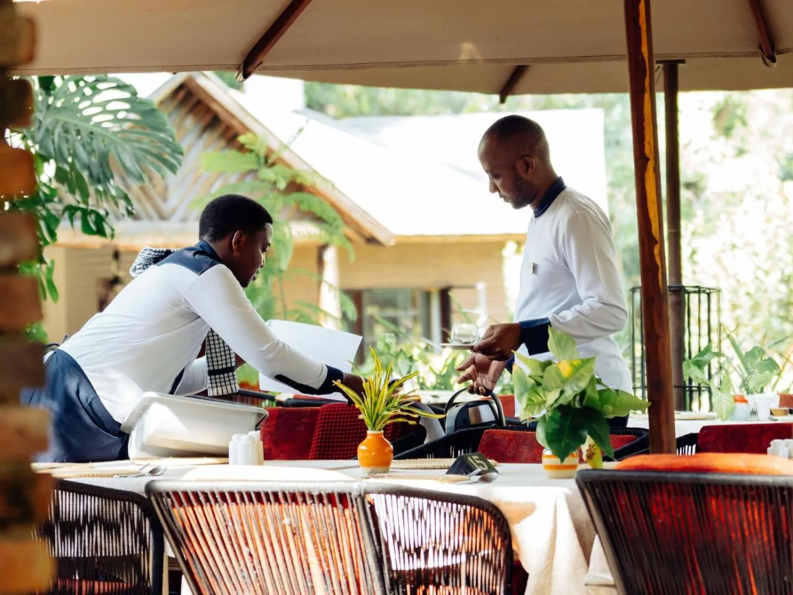 Patio in Mount Meru Game Lodge