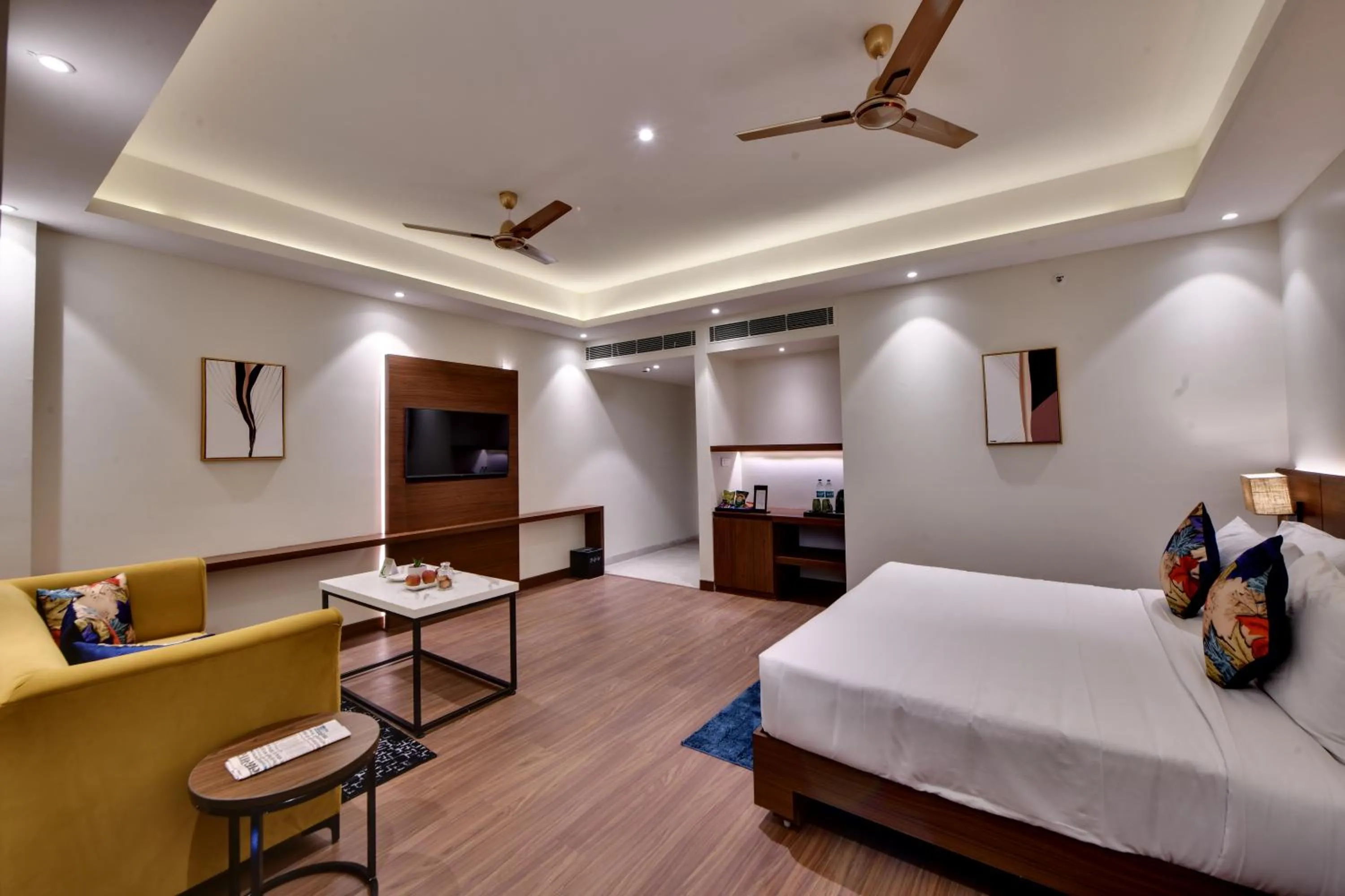 Bedroom, Bed in The Fern AN Ecotel Hotel, Alwar Sariska