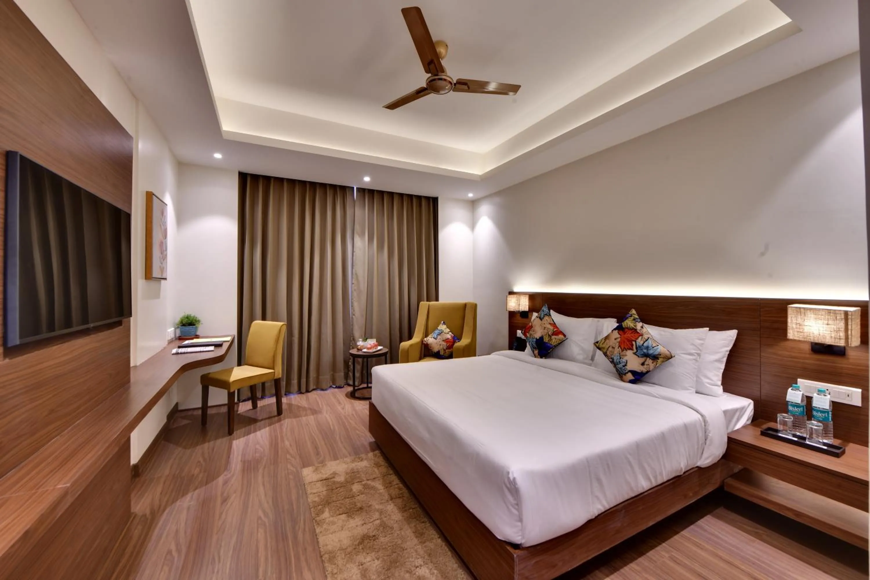 Bedroom, Bed in The Fern AN Ecotel Hotel, Alwar Sariska