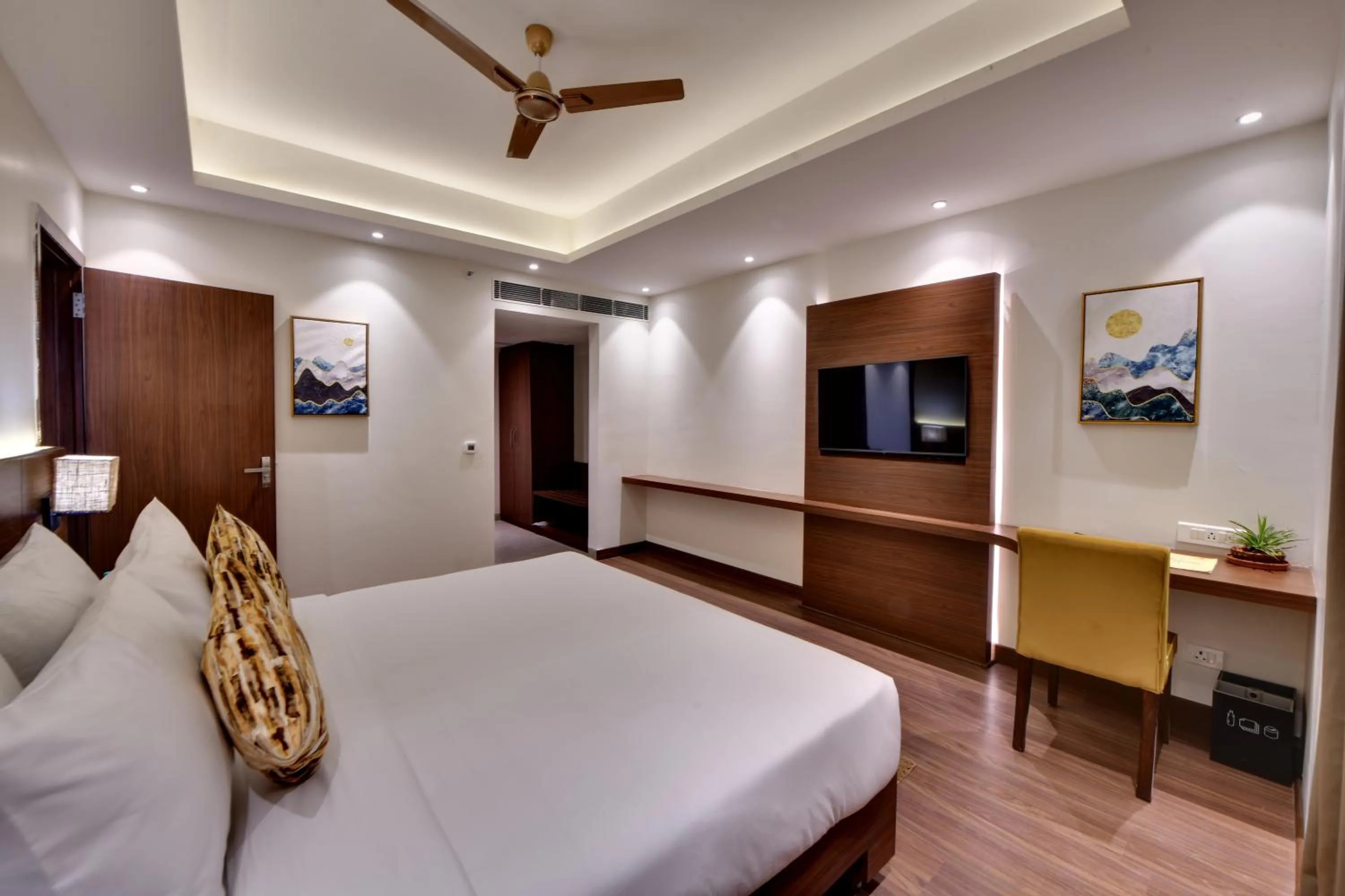 Bedroom, Bed in The Fern AN Ecotel Hotel, Alwar Sariska