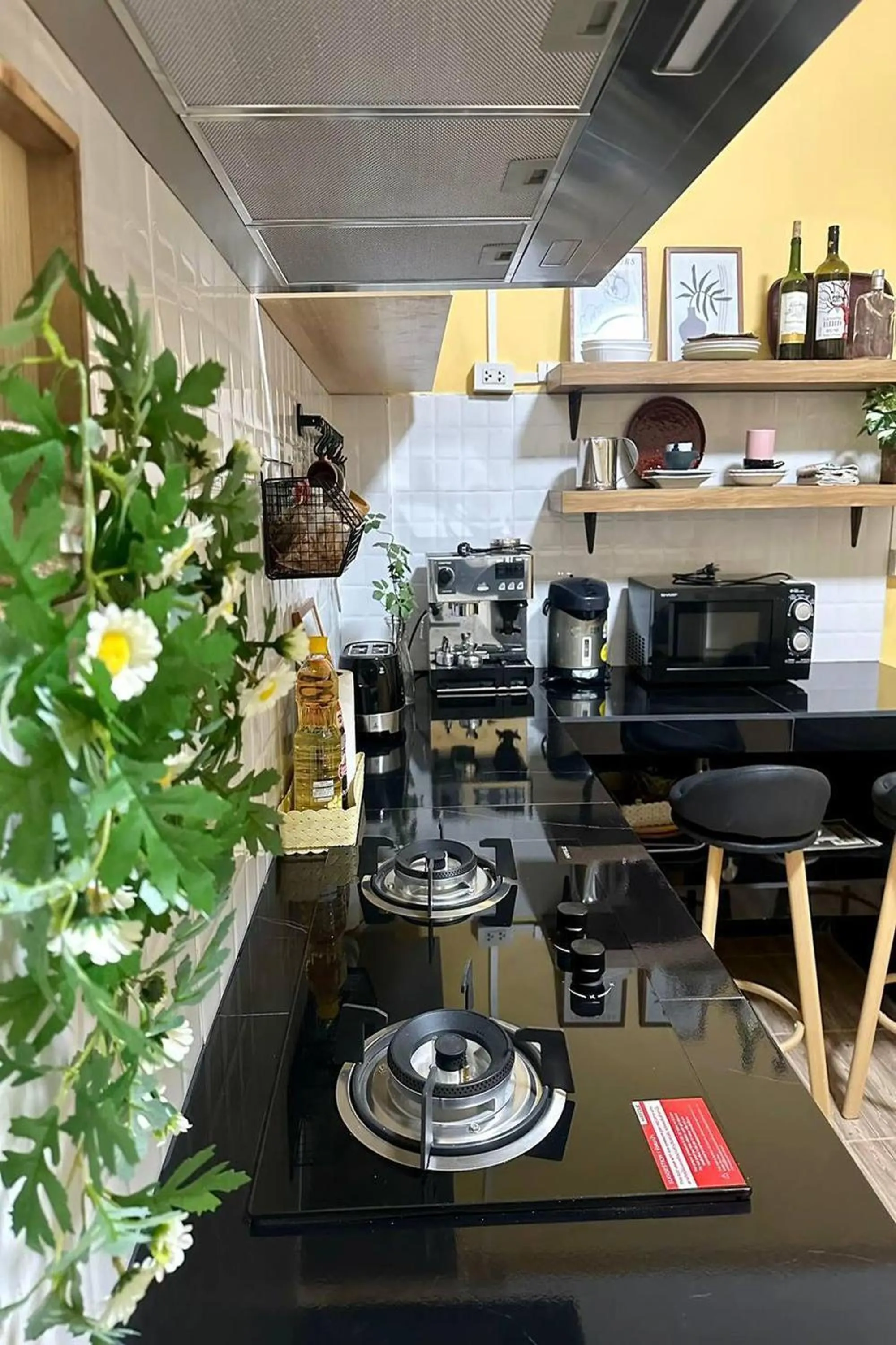 Kitchen or kitchenette in Bann Kam B&B