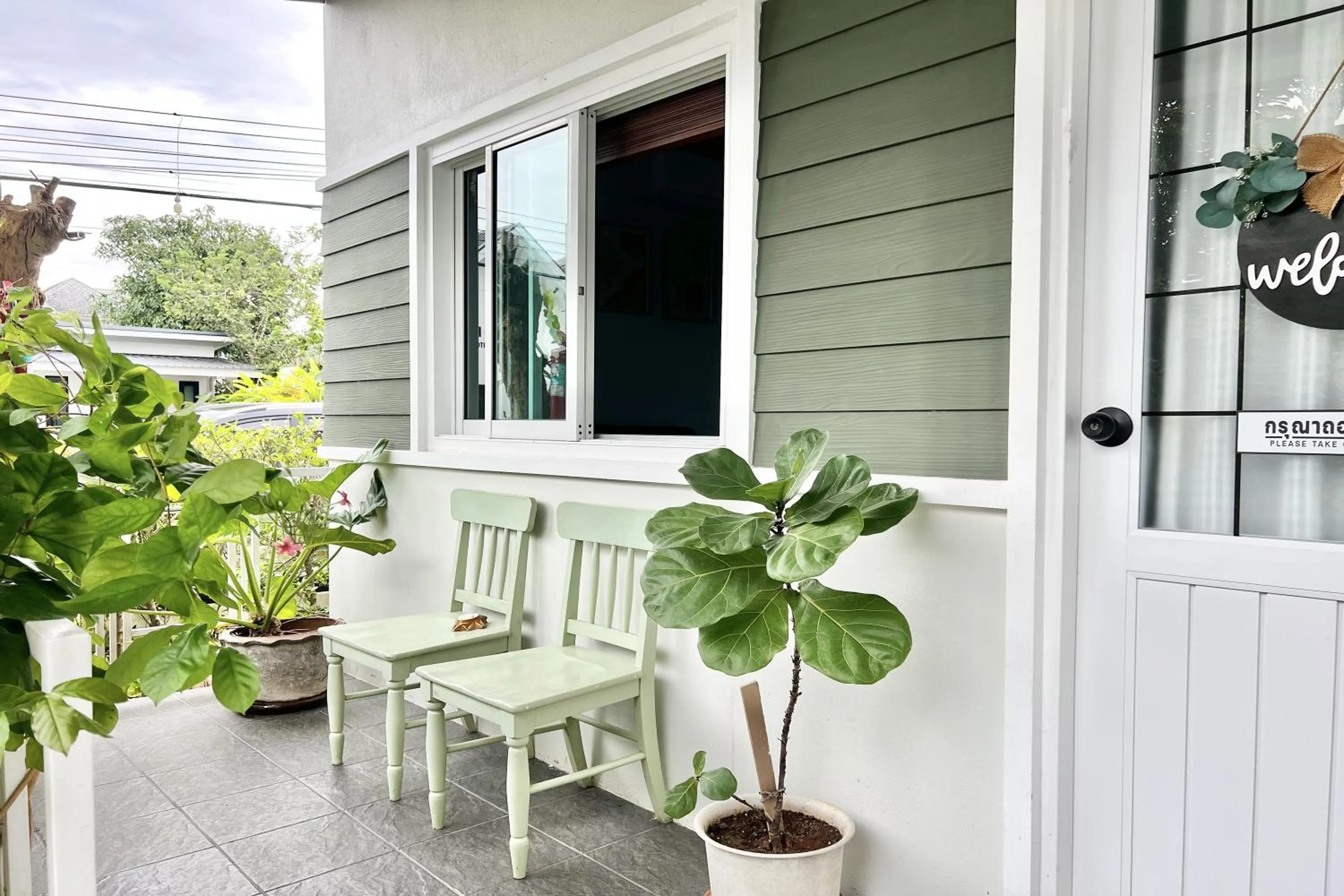 Balcony/Terrace in Bann Kam B&B
