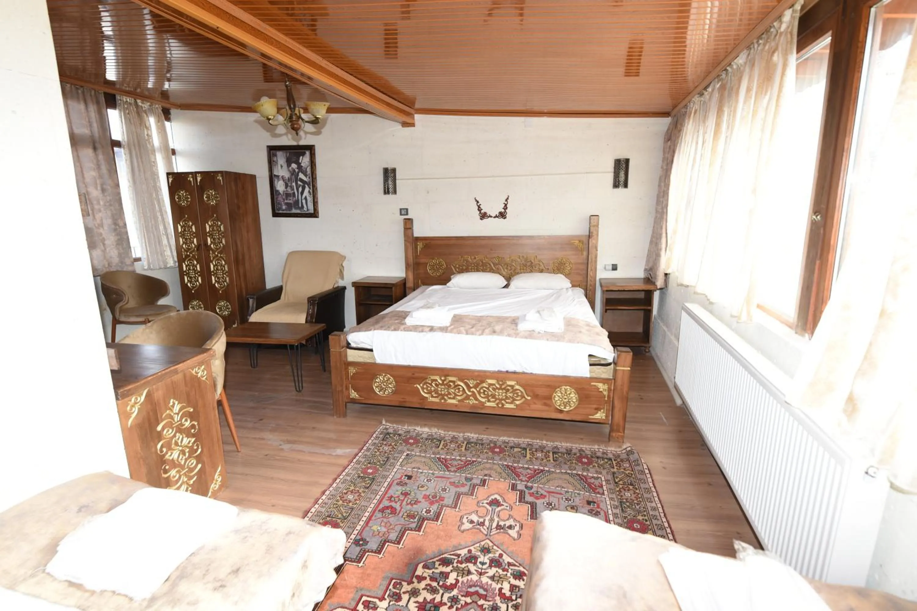 Bed in Peri Cave Hotel