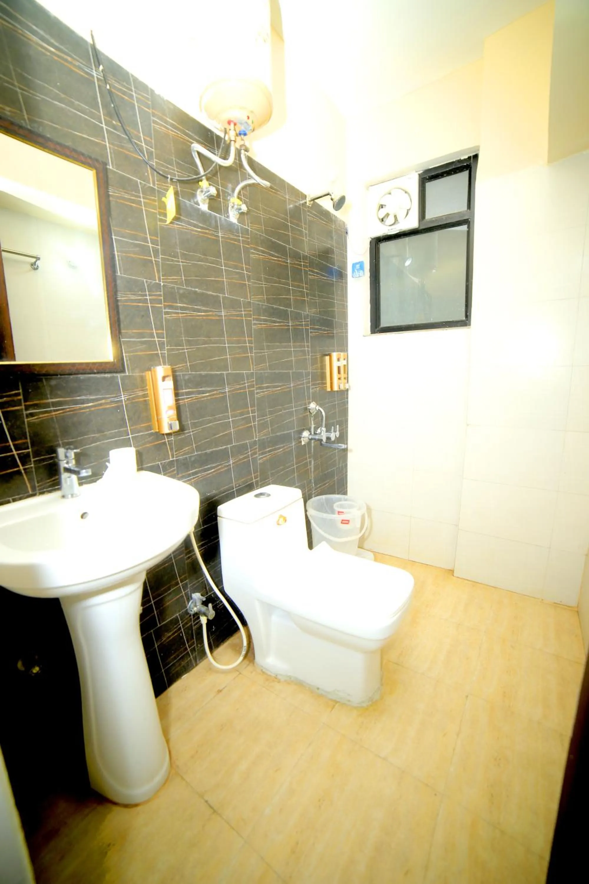 Shower in Tulsi Garden- Near Prem Mandir Vrindavan