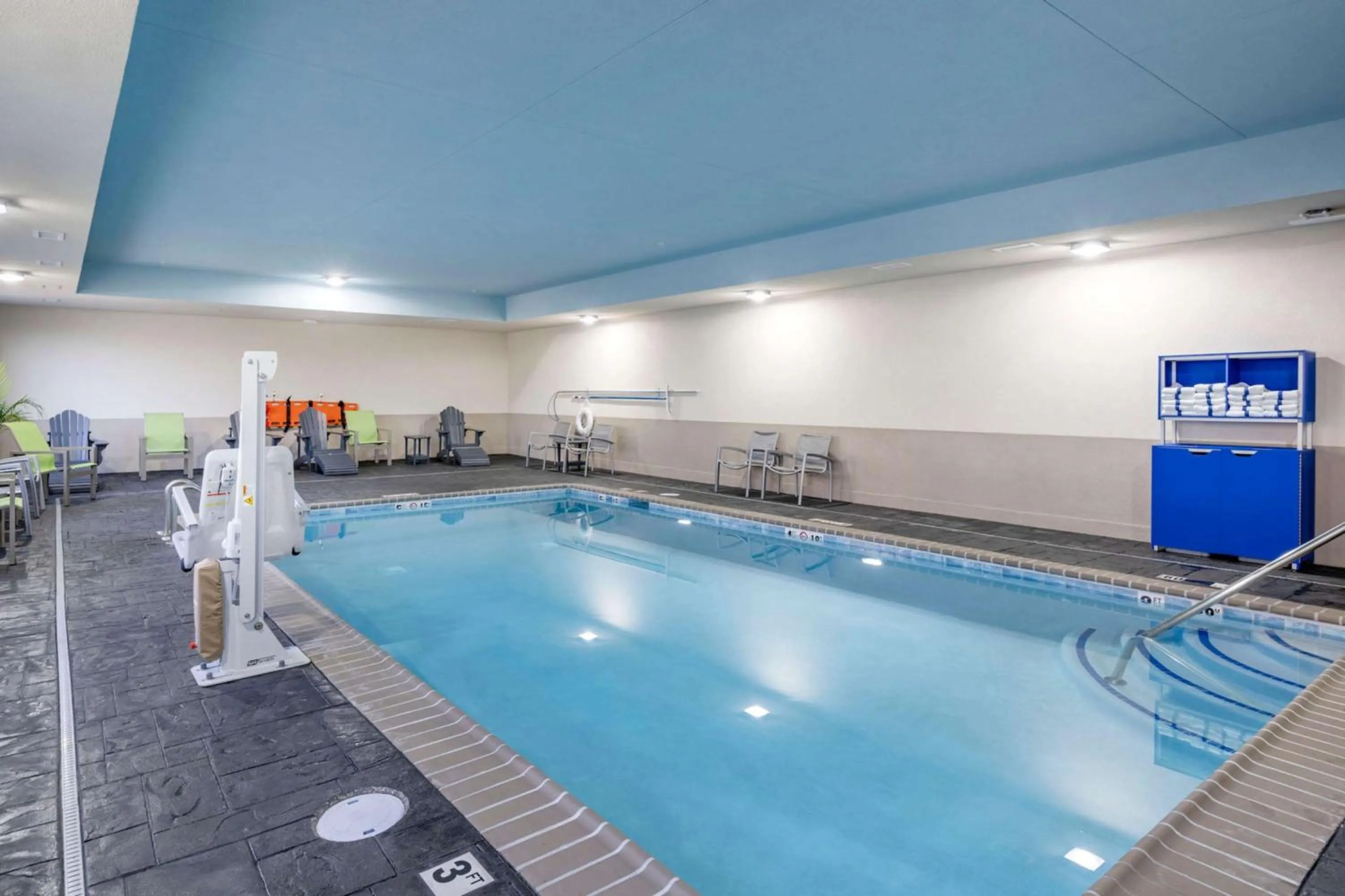 Pool view in Home2 Suites Lexington Keeneland Airport, Ky