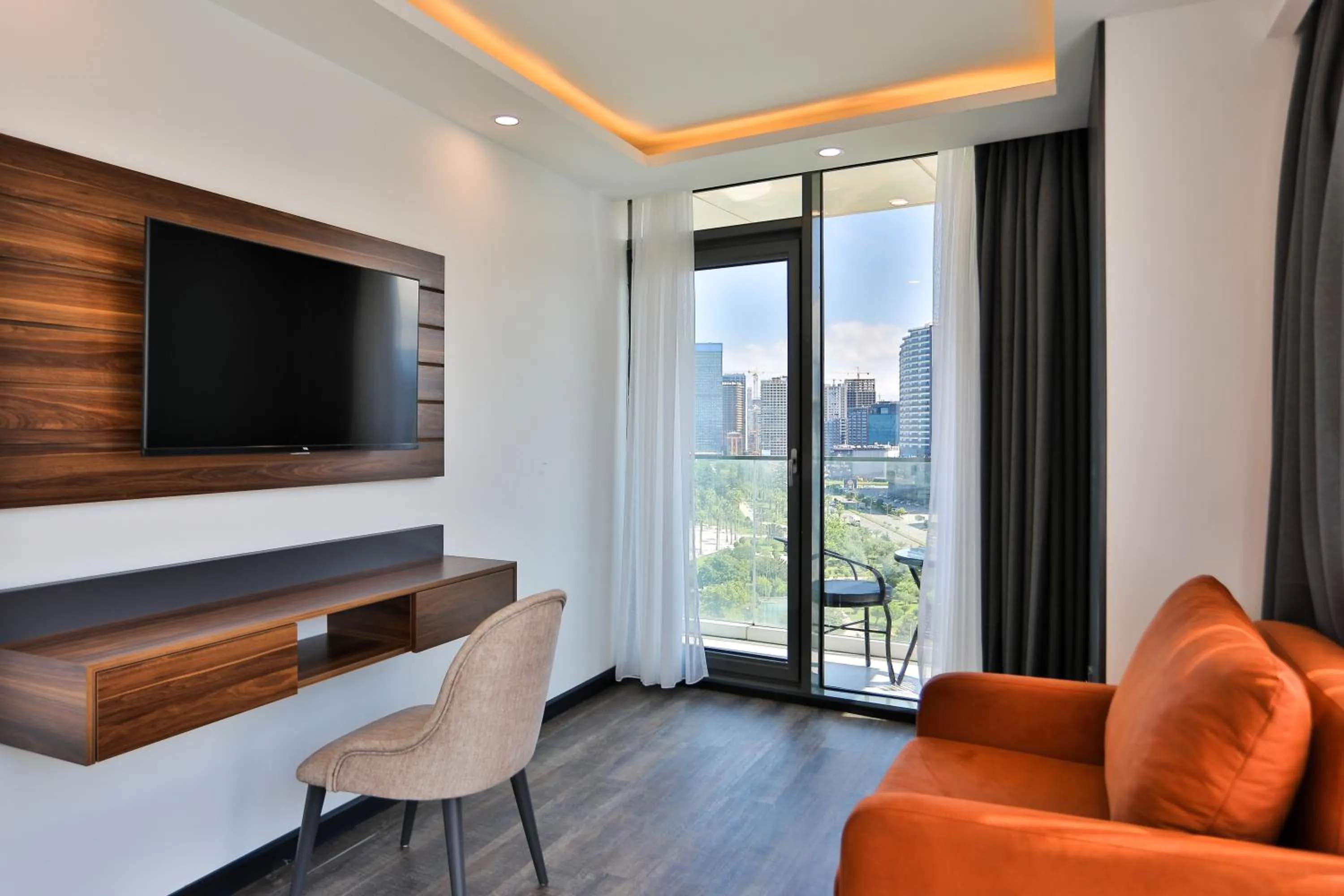 Living room in Batumi View Luxury