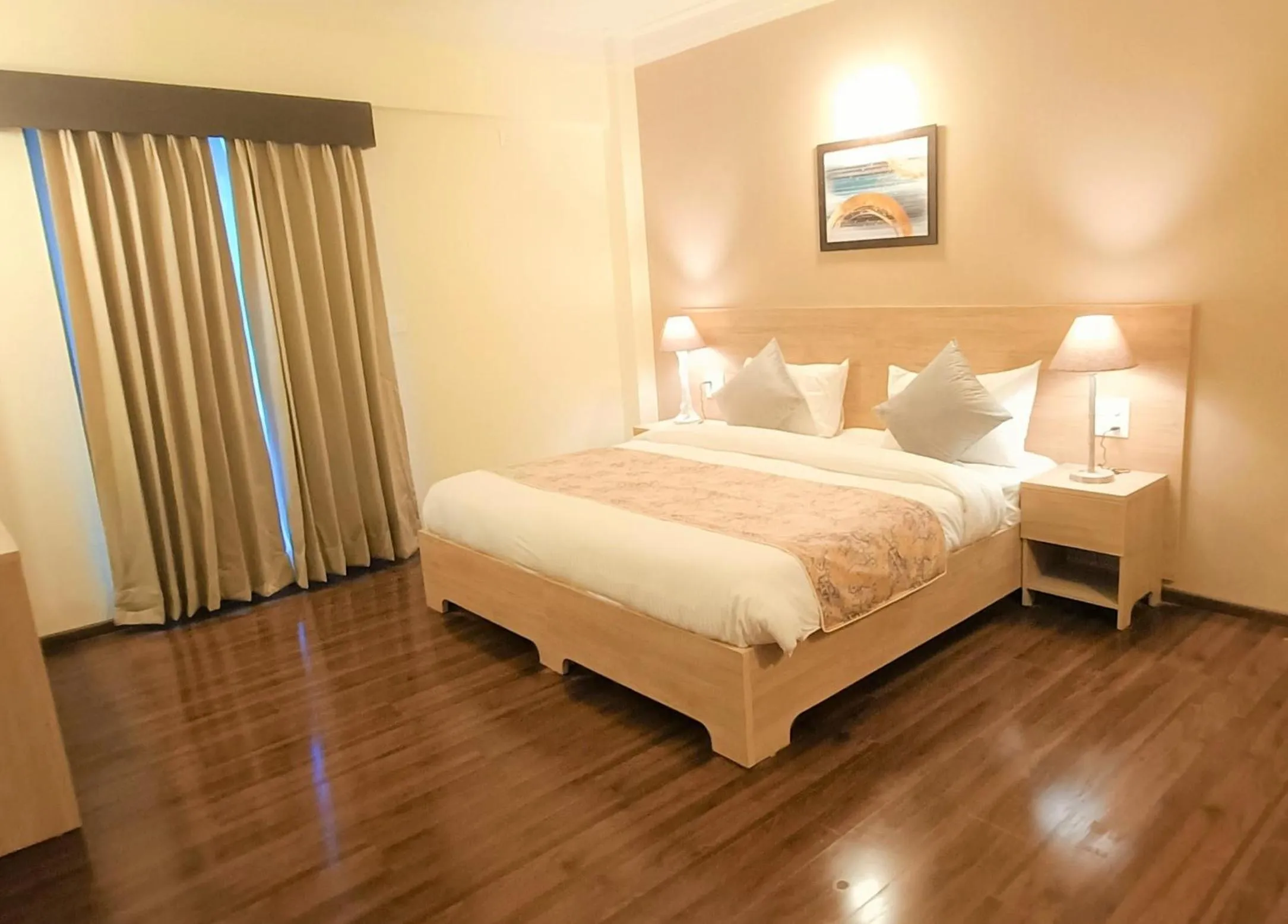 Bedroom, Bed in Starlit Suites Shirdi