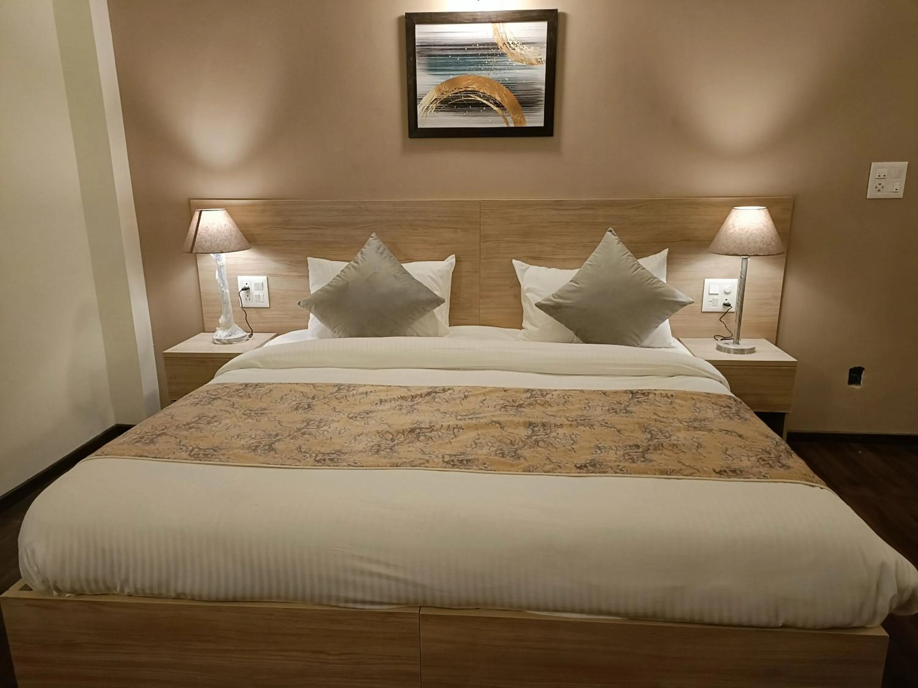 Bedroom, Bed in Starlit Suites Shirdi