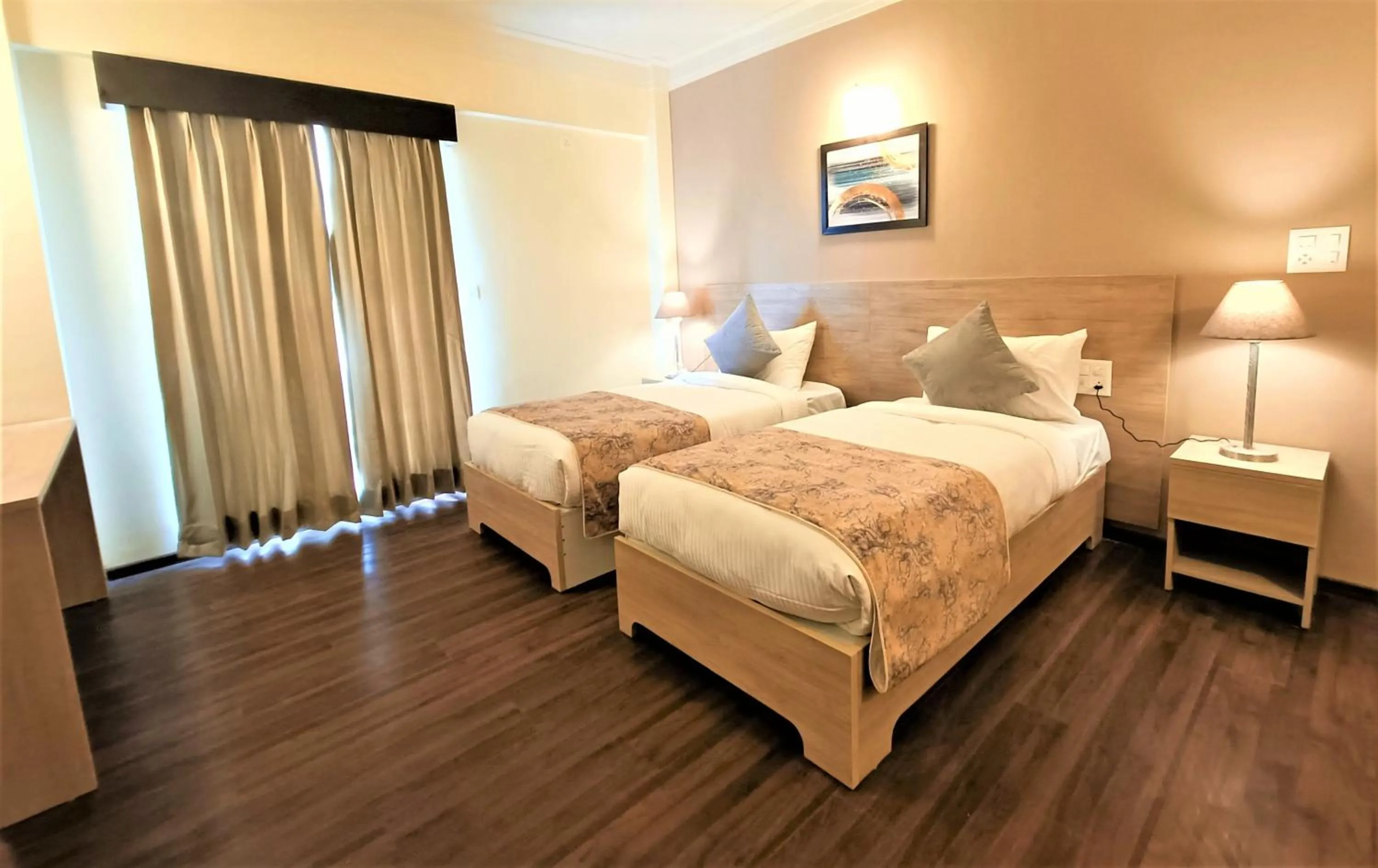 Bedroom, Bed in Starlit Suites Shirdi