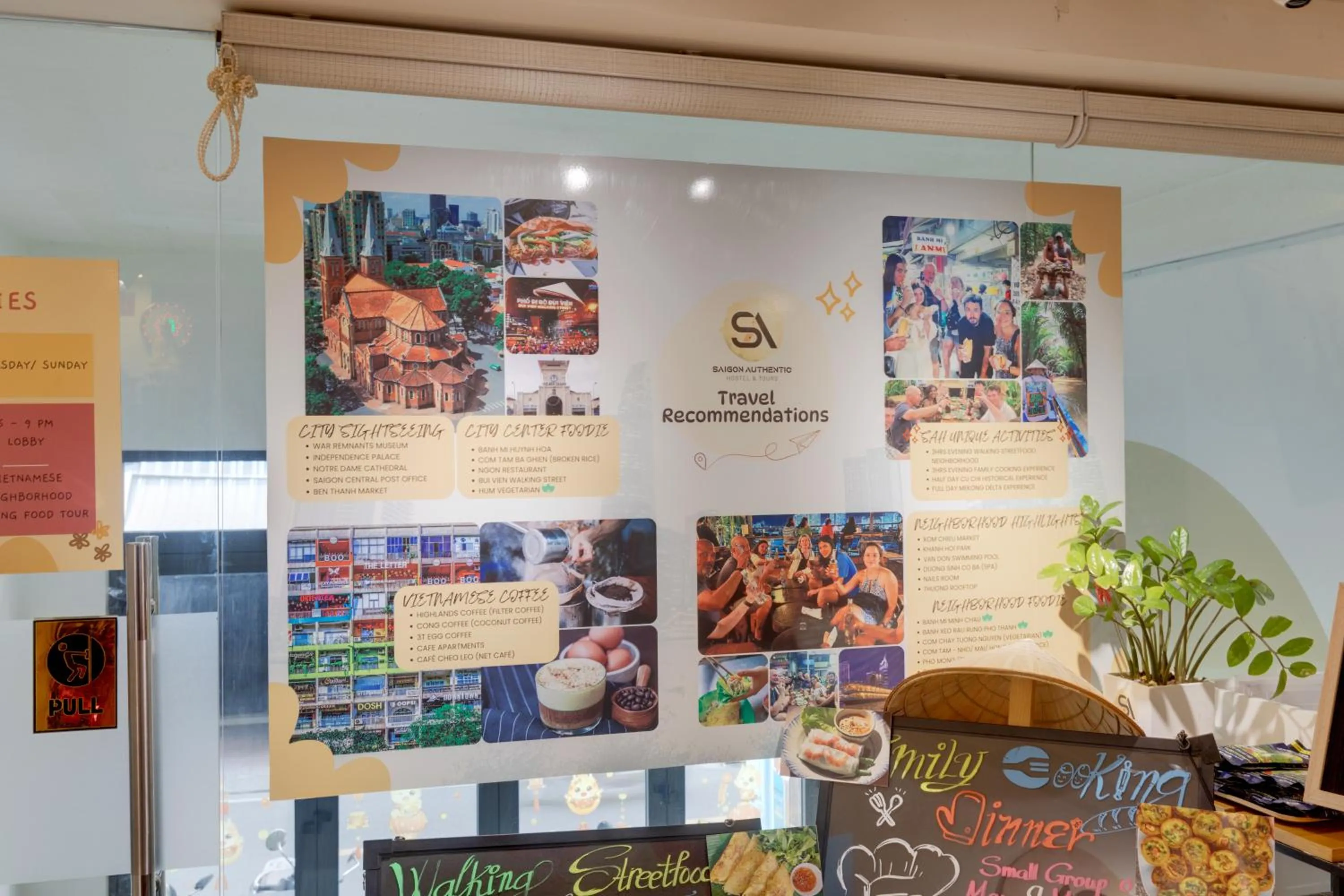 Decorative detail in Saigon Authentic Hostel - Local Vibes, City Tours, Cooking Dinner, Evening Streetfood, Free Menu Breakfast, Gym & Rooftop