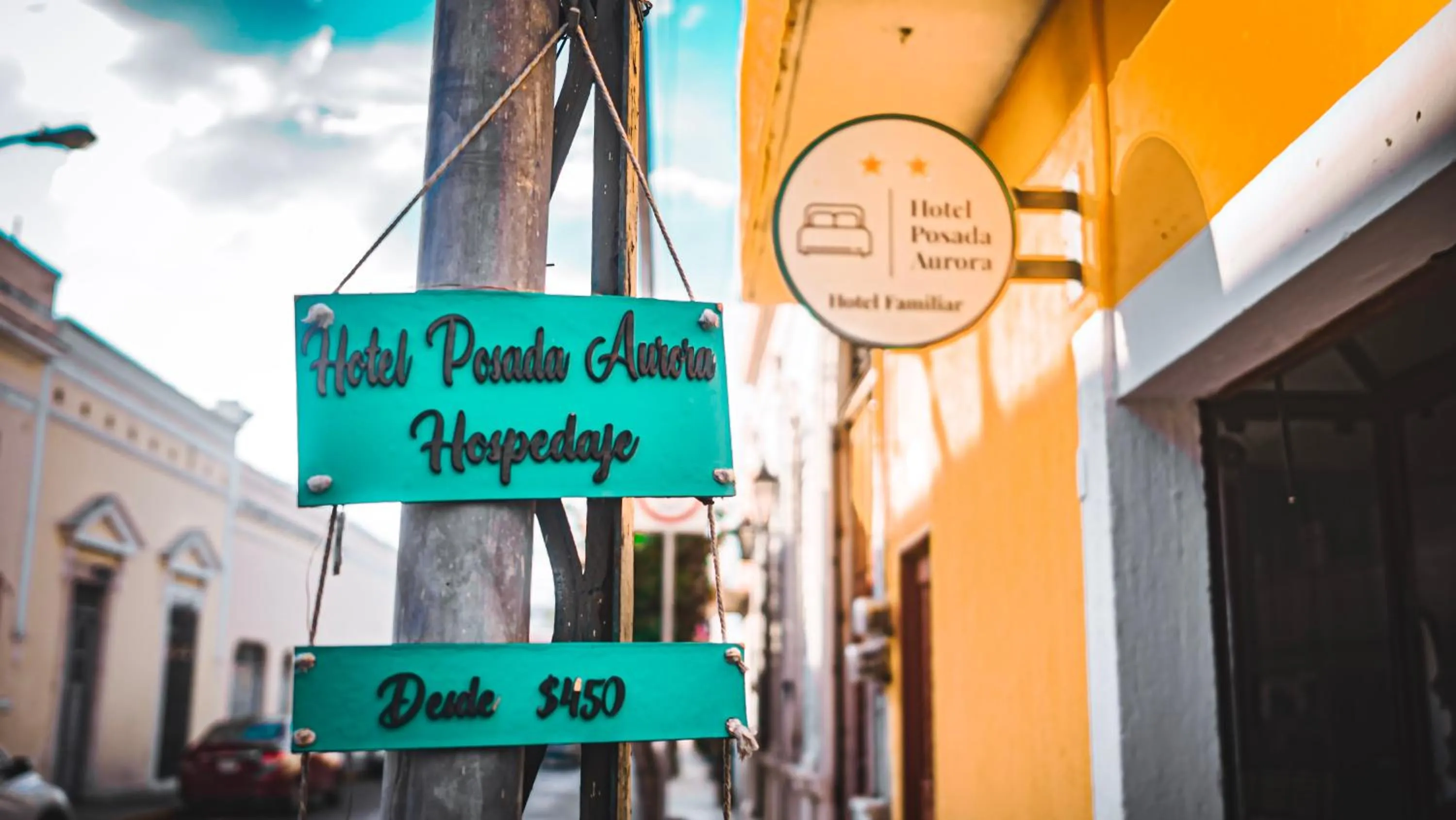 Property building in Hotel Posada Aurora