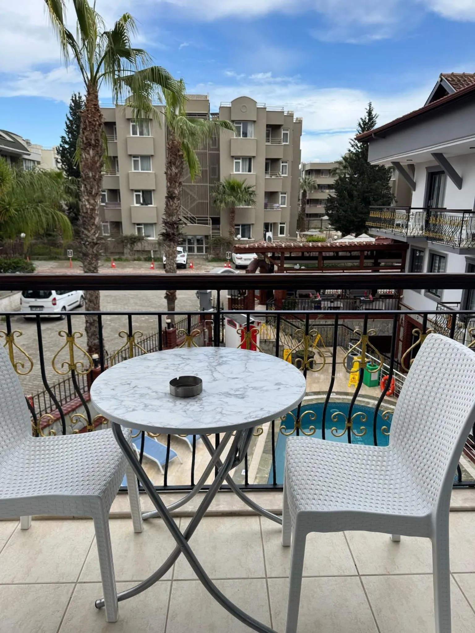 Balcony/Terrace in Orange Garden Aparts & Hotel THE NORDIC