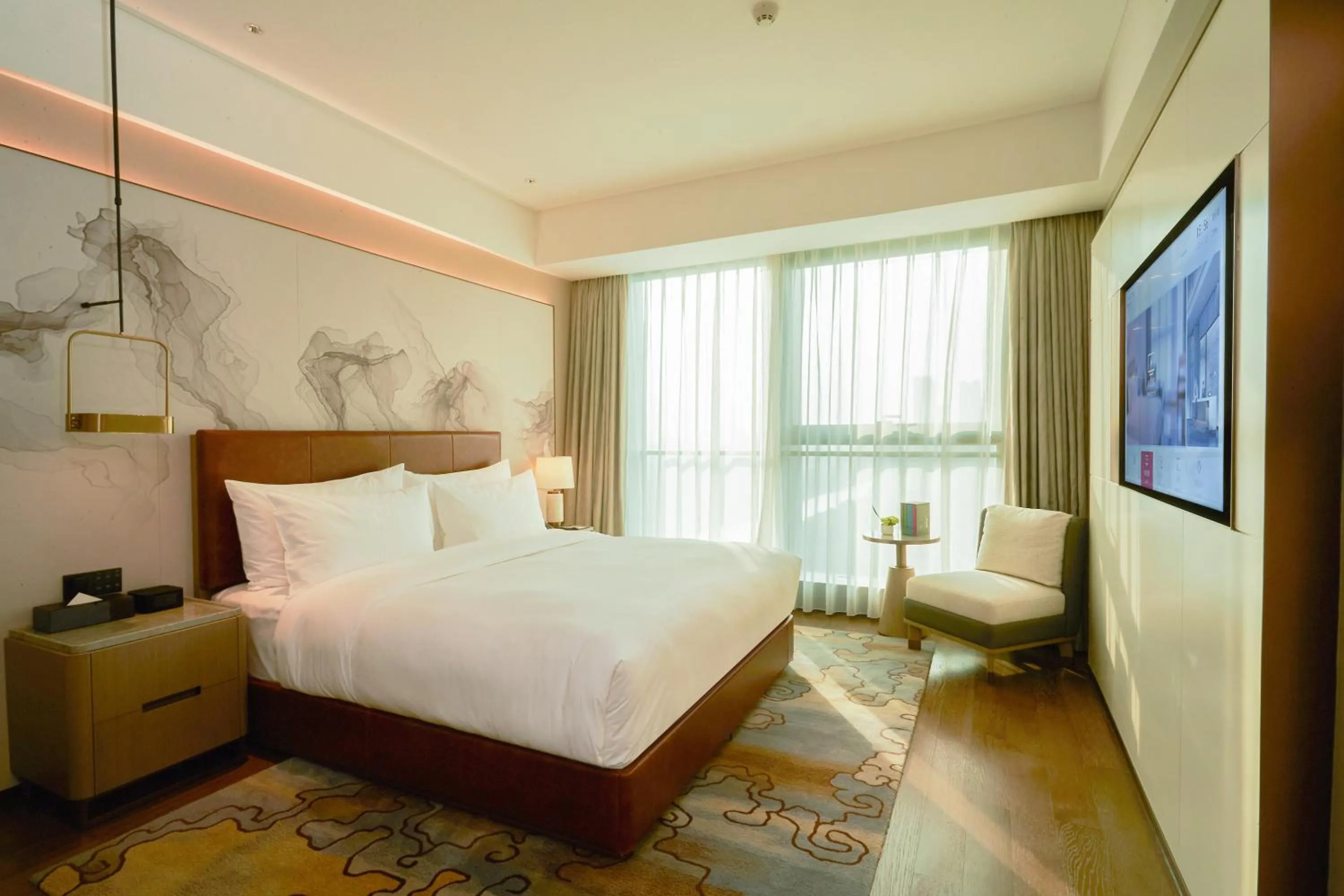 Bedroom, Bed in Guangzhou Pazhou LN DongFang Hotel