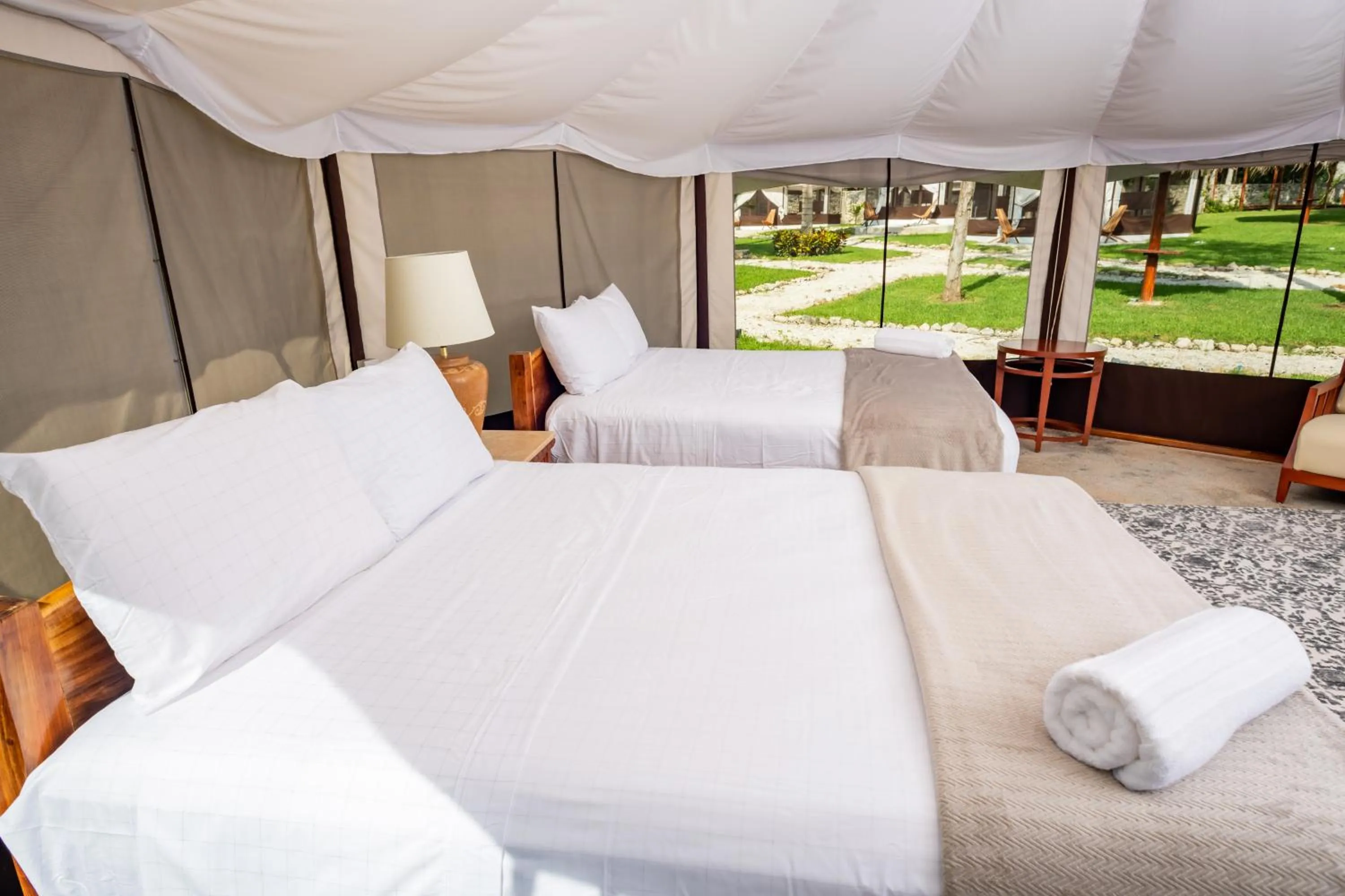 Bed in Xakluum Eco Glampings