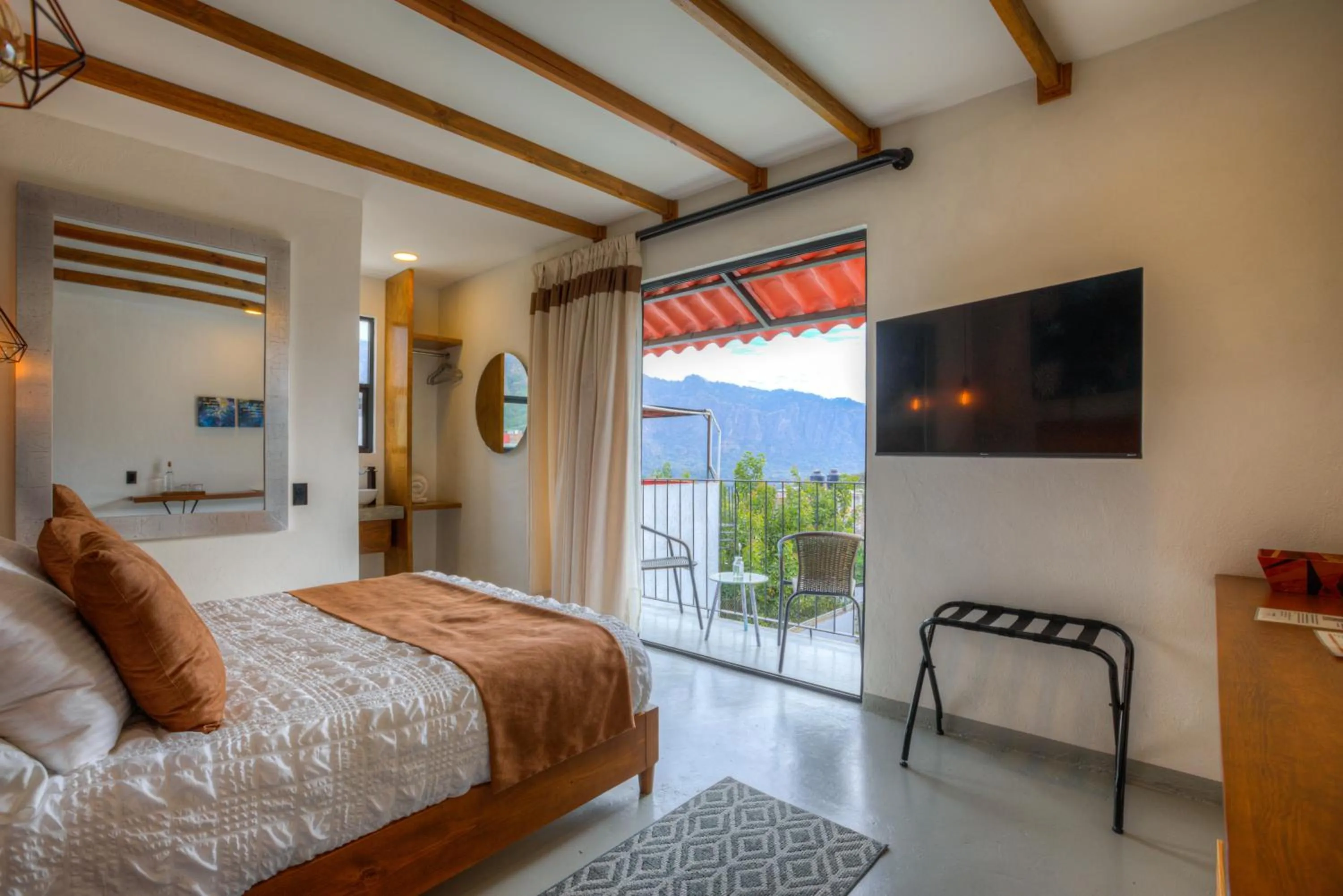 Mountain view, Bed in Casa Ehua Hotel Galería