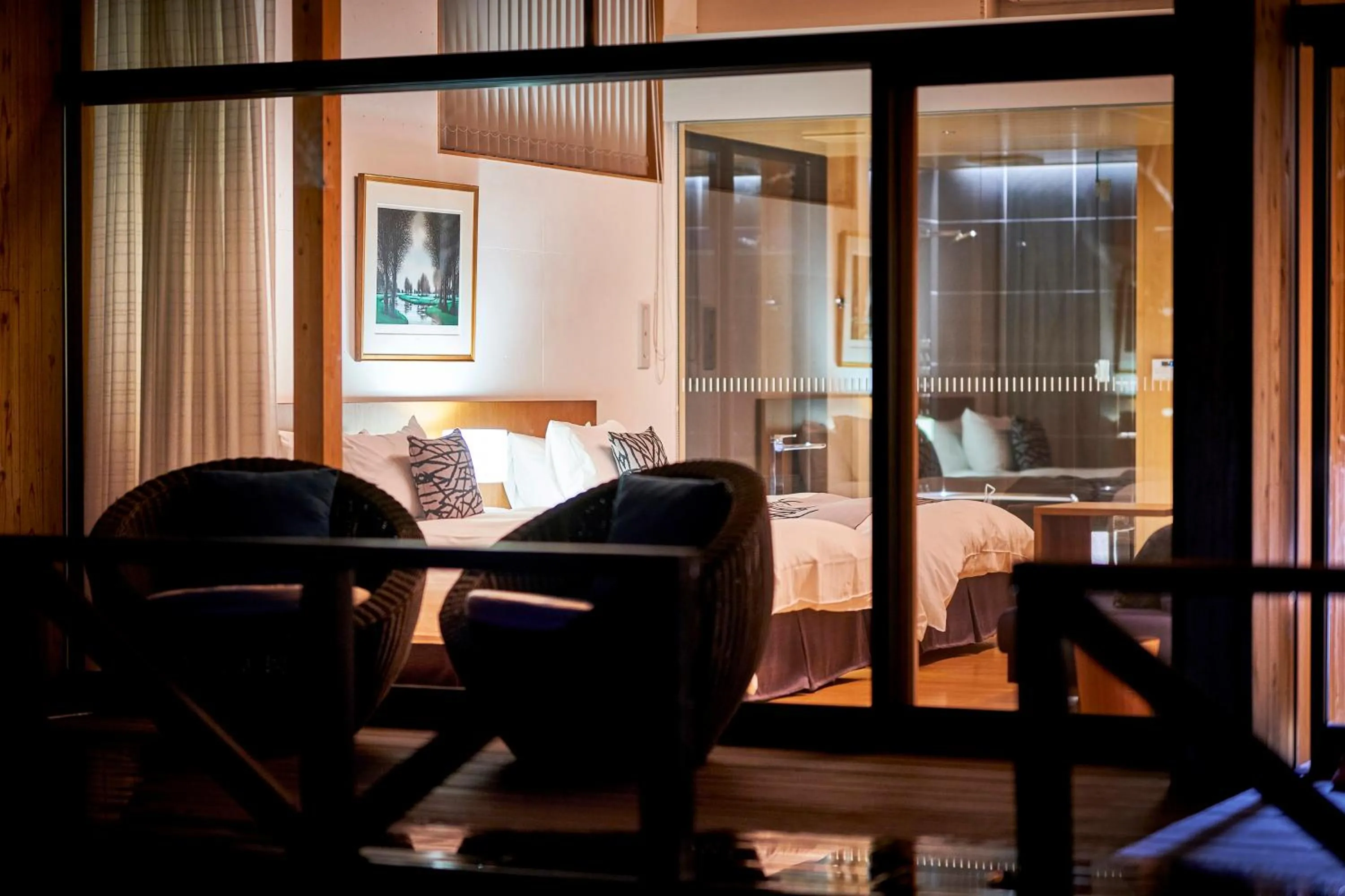 Balcony/Terrace, Bed in Sanso Amanosato