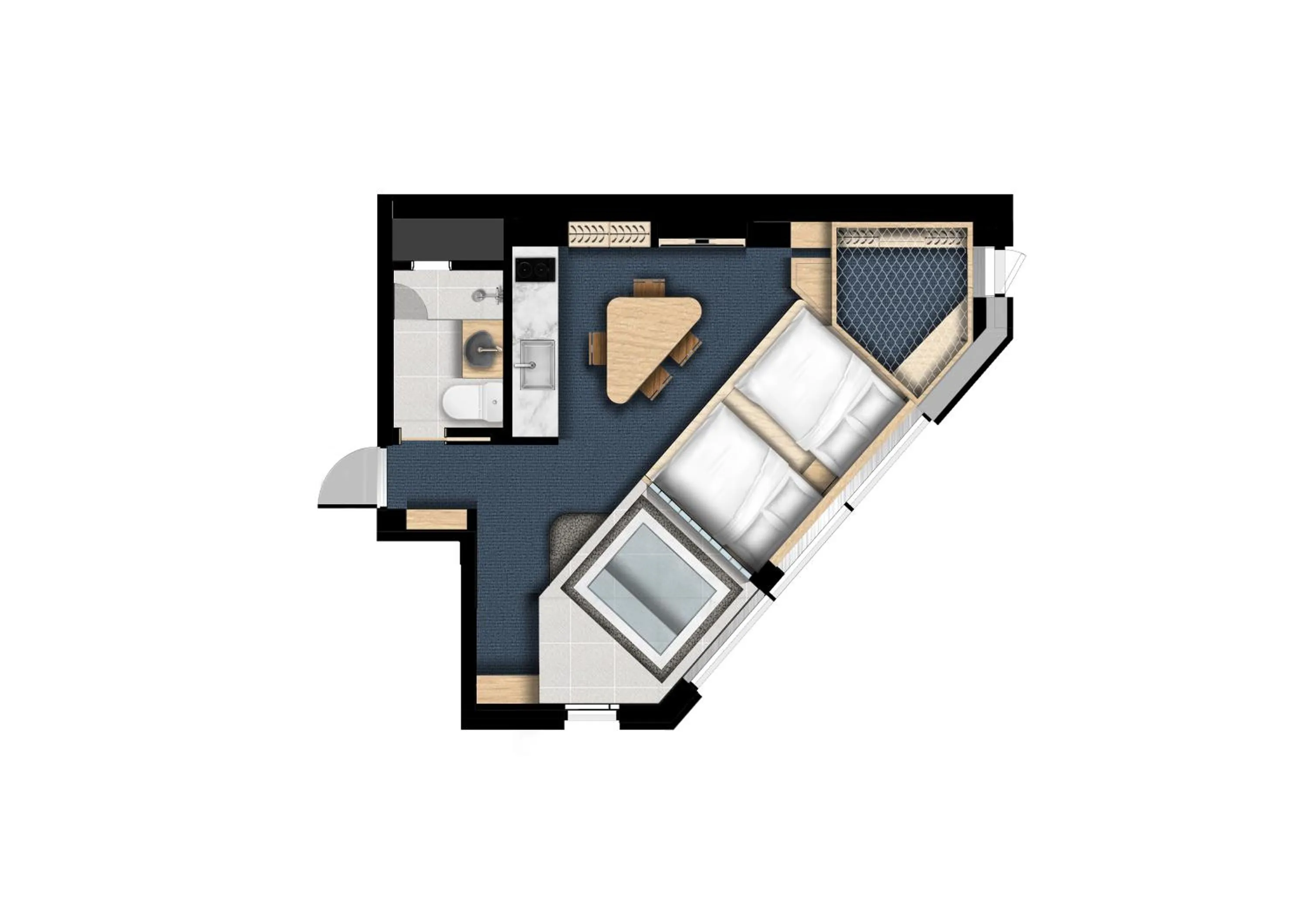Floor plan in UH Suite Seoul Square