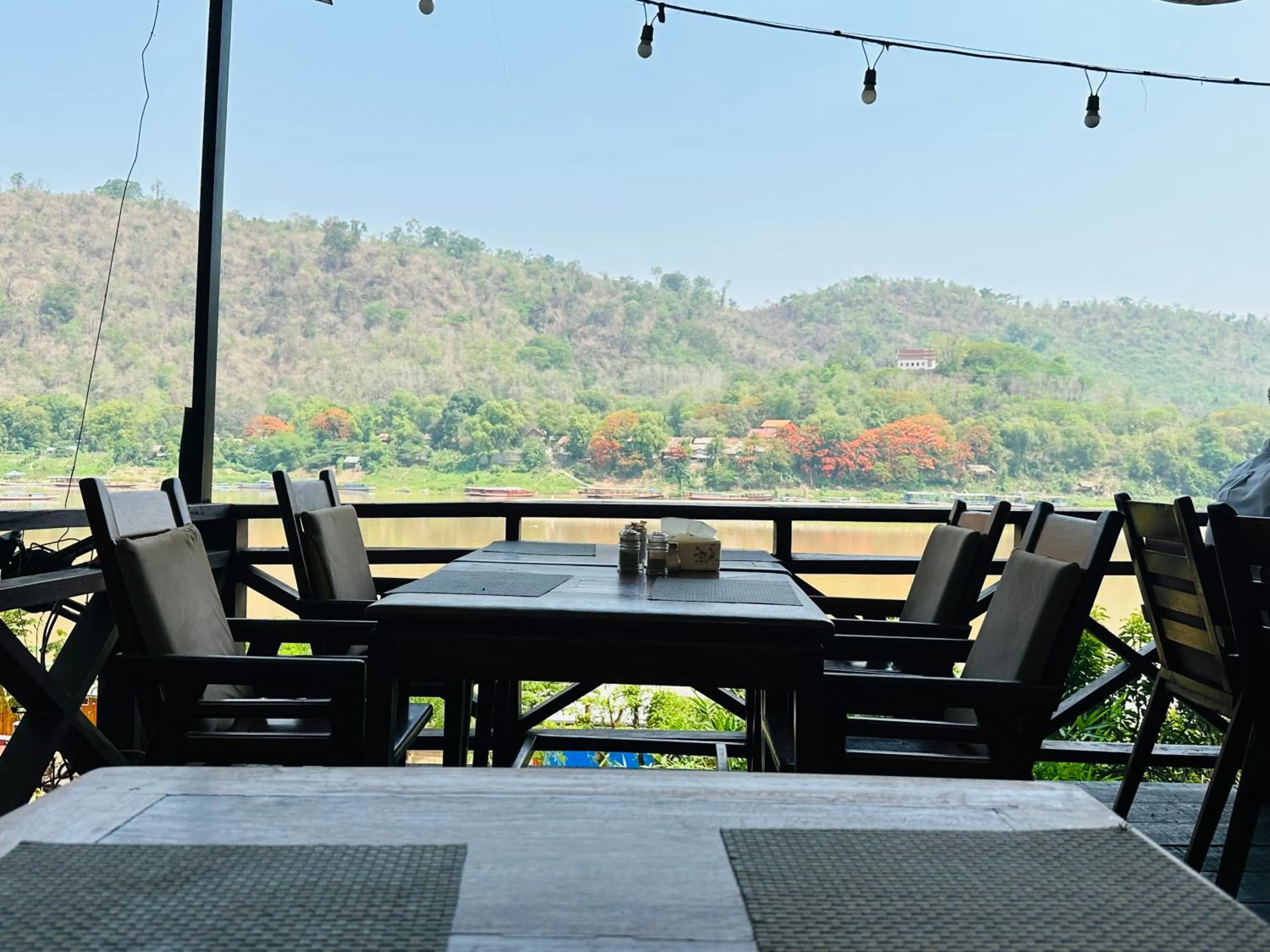 Dining area in Villa Thida Mekong Riverside