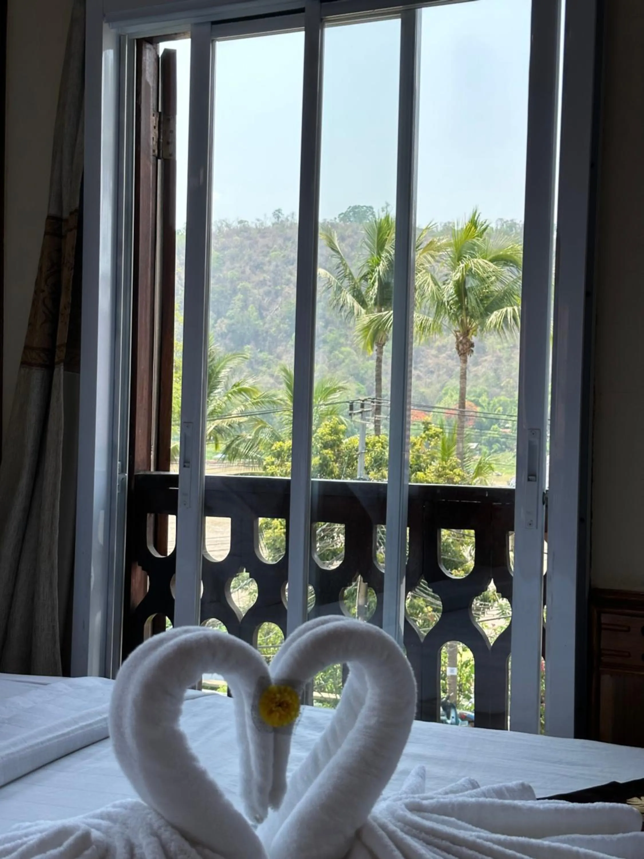 Natural landscape, Bed in Villa Thida Mekong Riverside