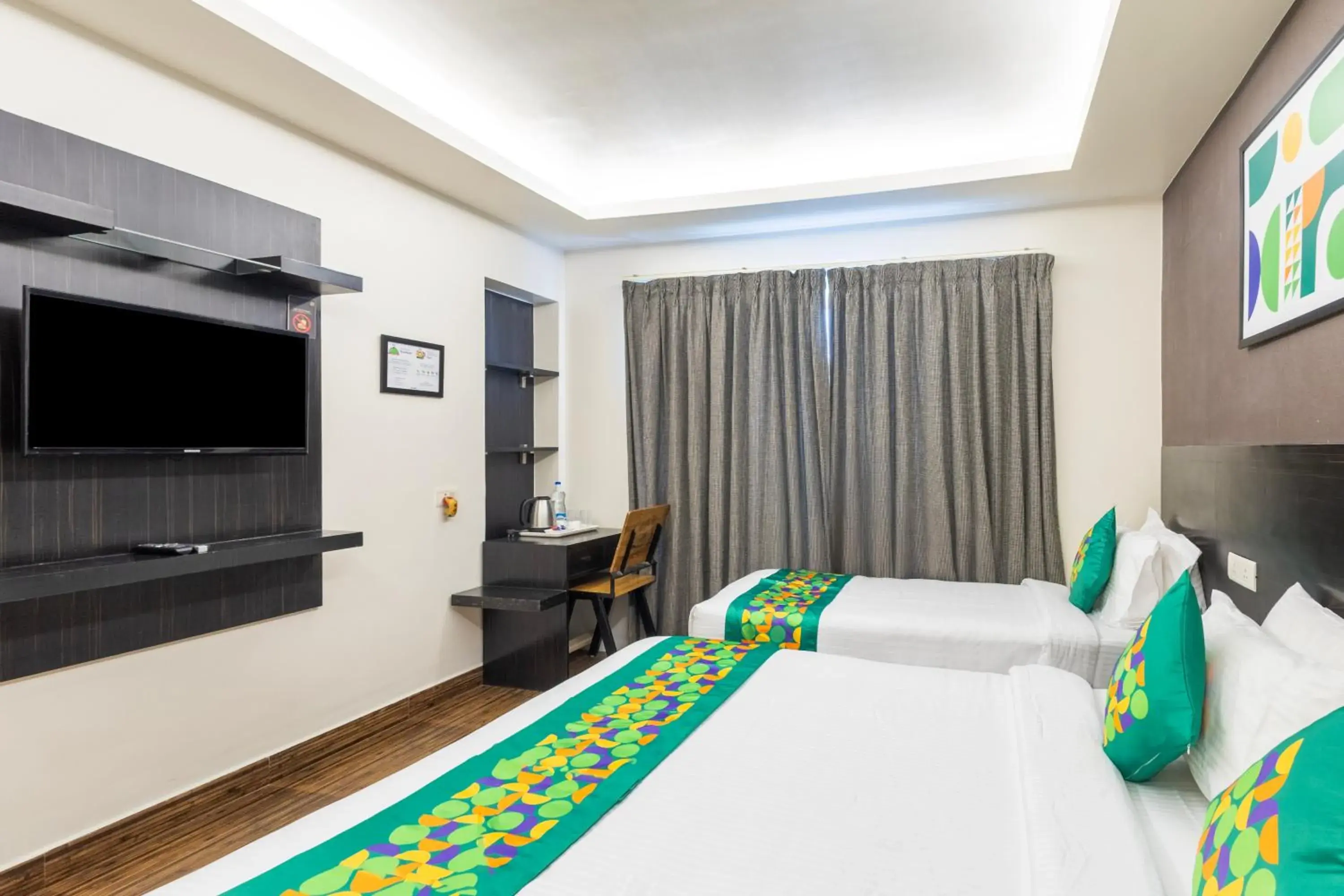 Deluxe Family Room - single occupancy in Treebo Premium Twin Star Deluxe Family Room - single occupancy in Treebo Premium Twin Star