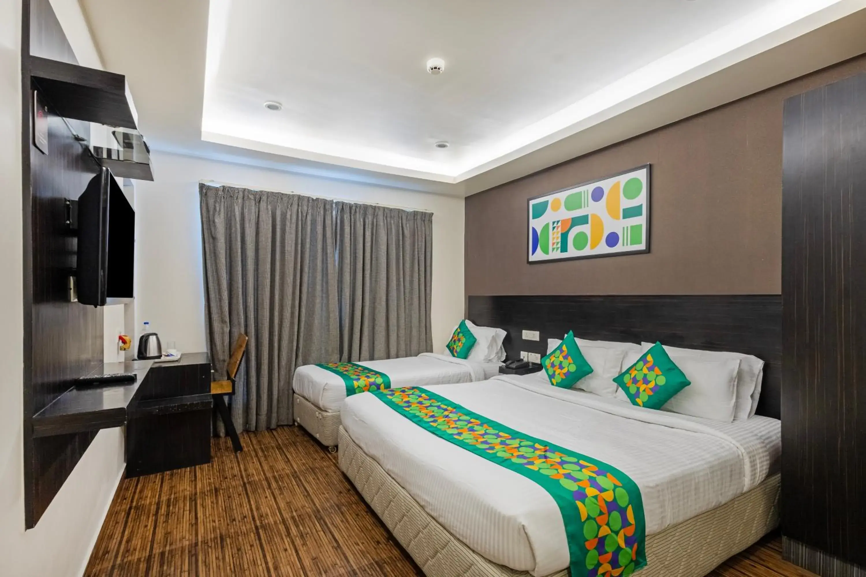 Deluxe Family Room - single occupancy in Treebo Premium Twin Star Deluxe Family Room - single occupancy in Treebo Premium Twin Star