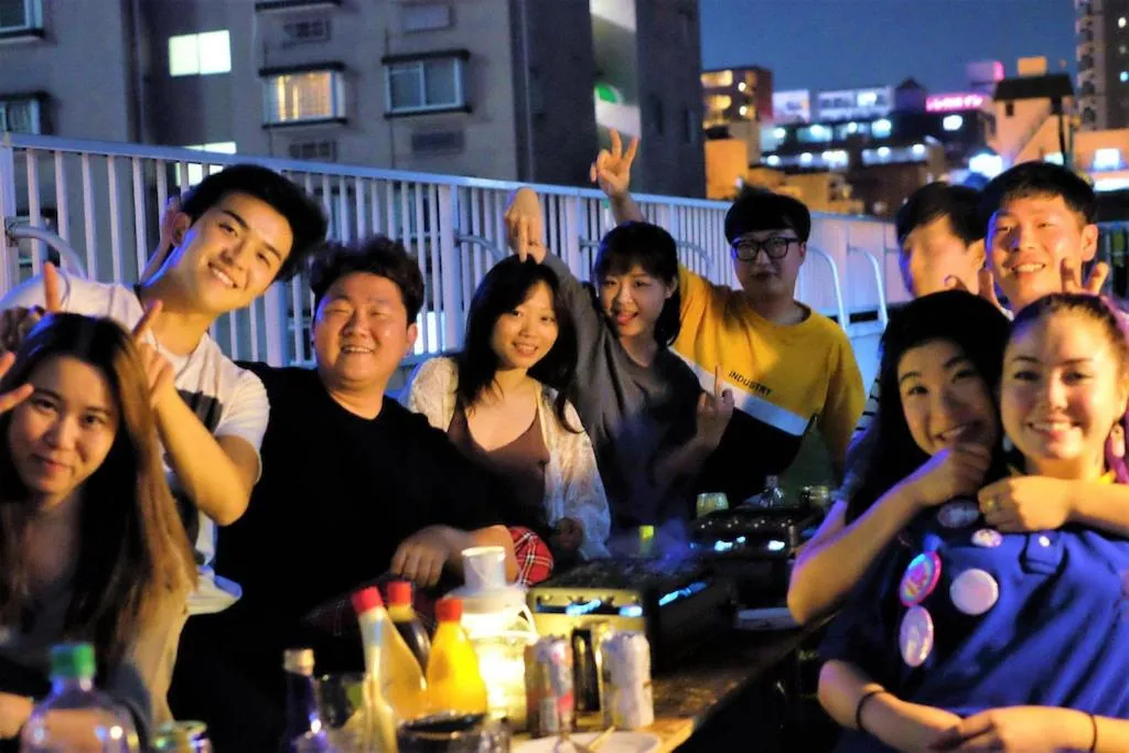 Night in Osaka Namba Hostel MIYABI