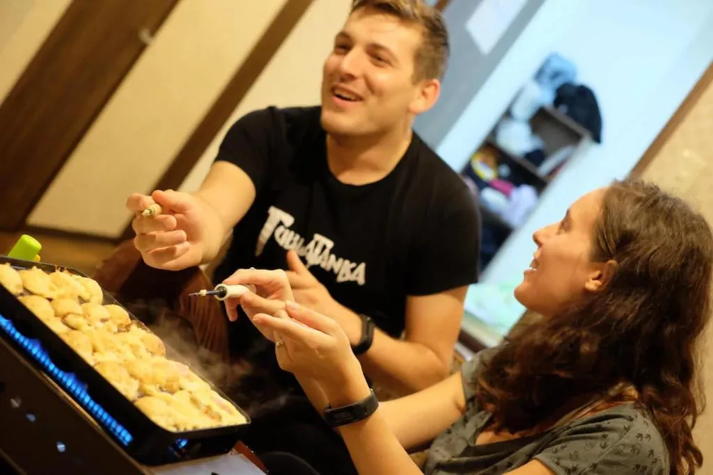 Communal lounge/ TV room in Osaka Namba Hostel MIYABI