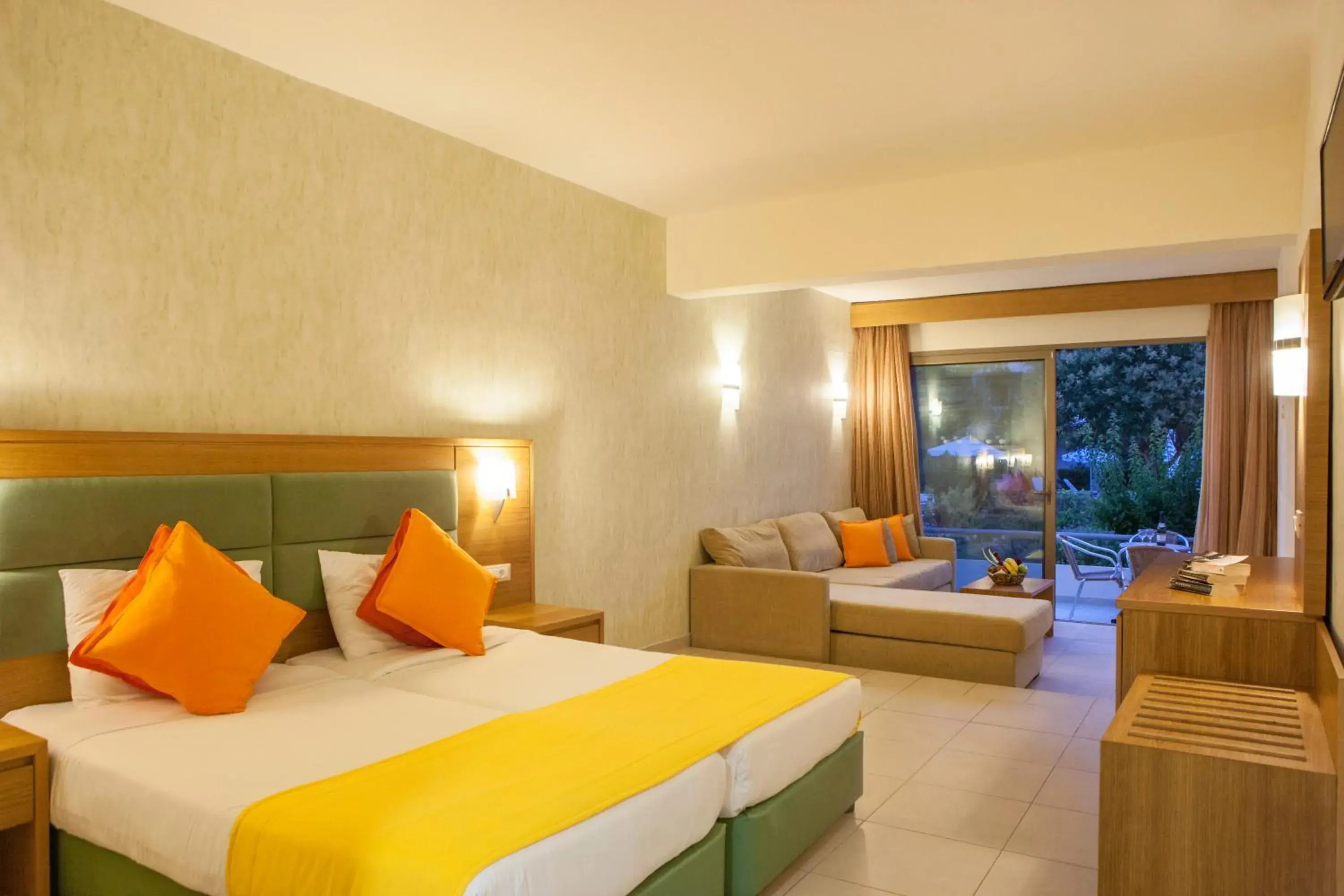 Family Room with Garden View in IALYSSOS BAY HOTEL Family Room with Garden View in IALYSSOS BAY HOTEL