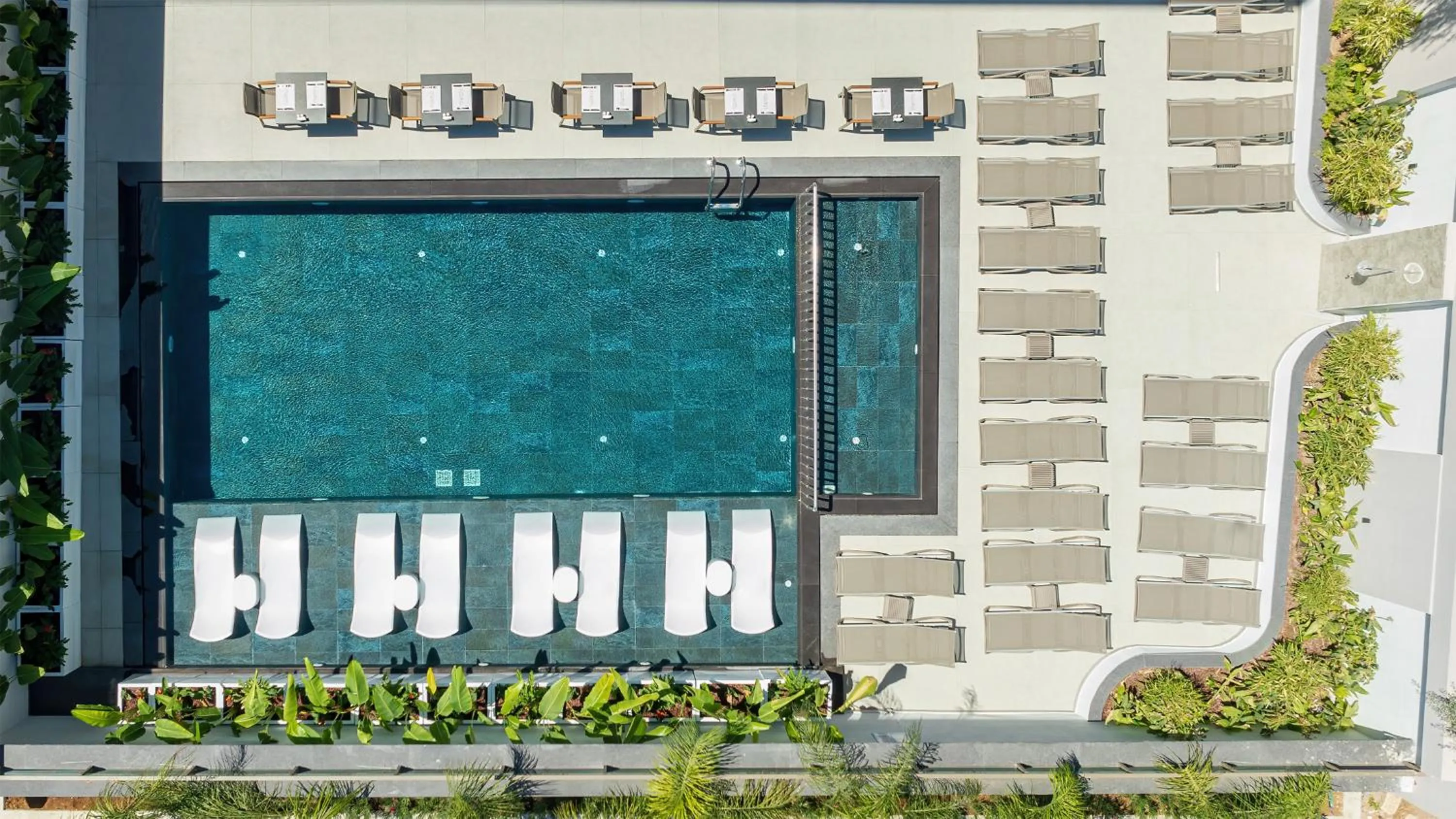 Pool view in Awen Lara Hotel