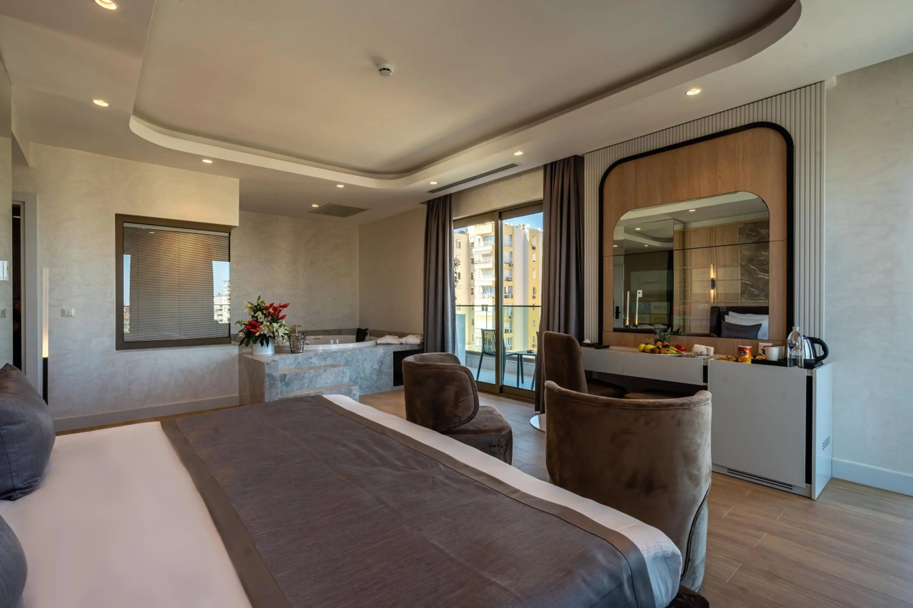 Photo of the whole room, Bed in Awen Lara Hotel