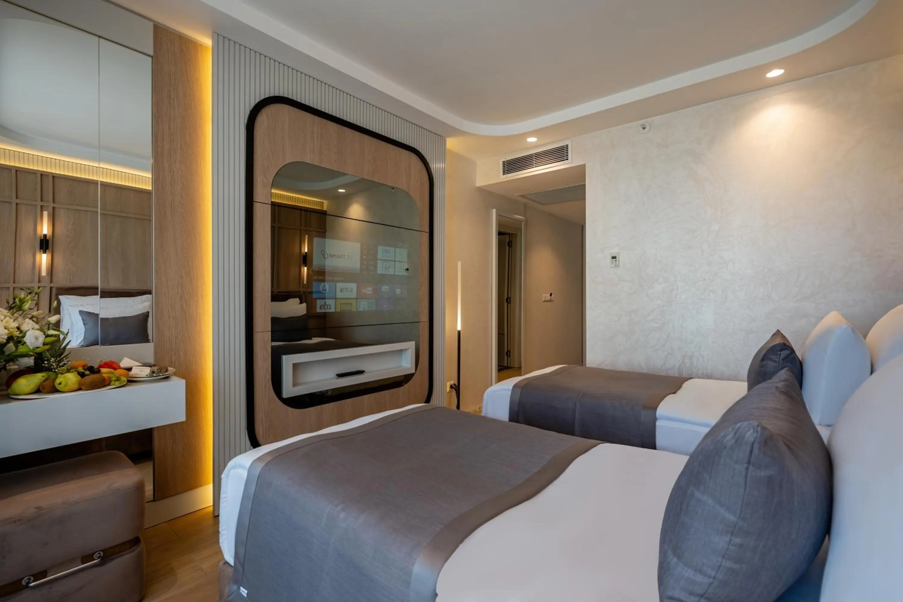 Bed in Awen Lara Hotel