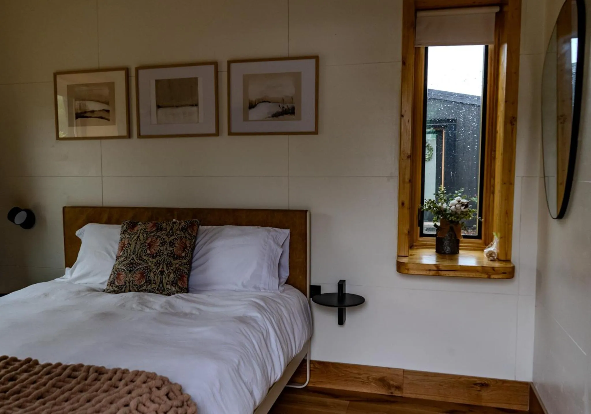 Bed in Finger Lakes Treehouse