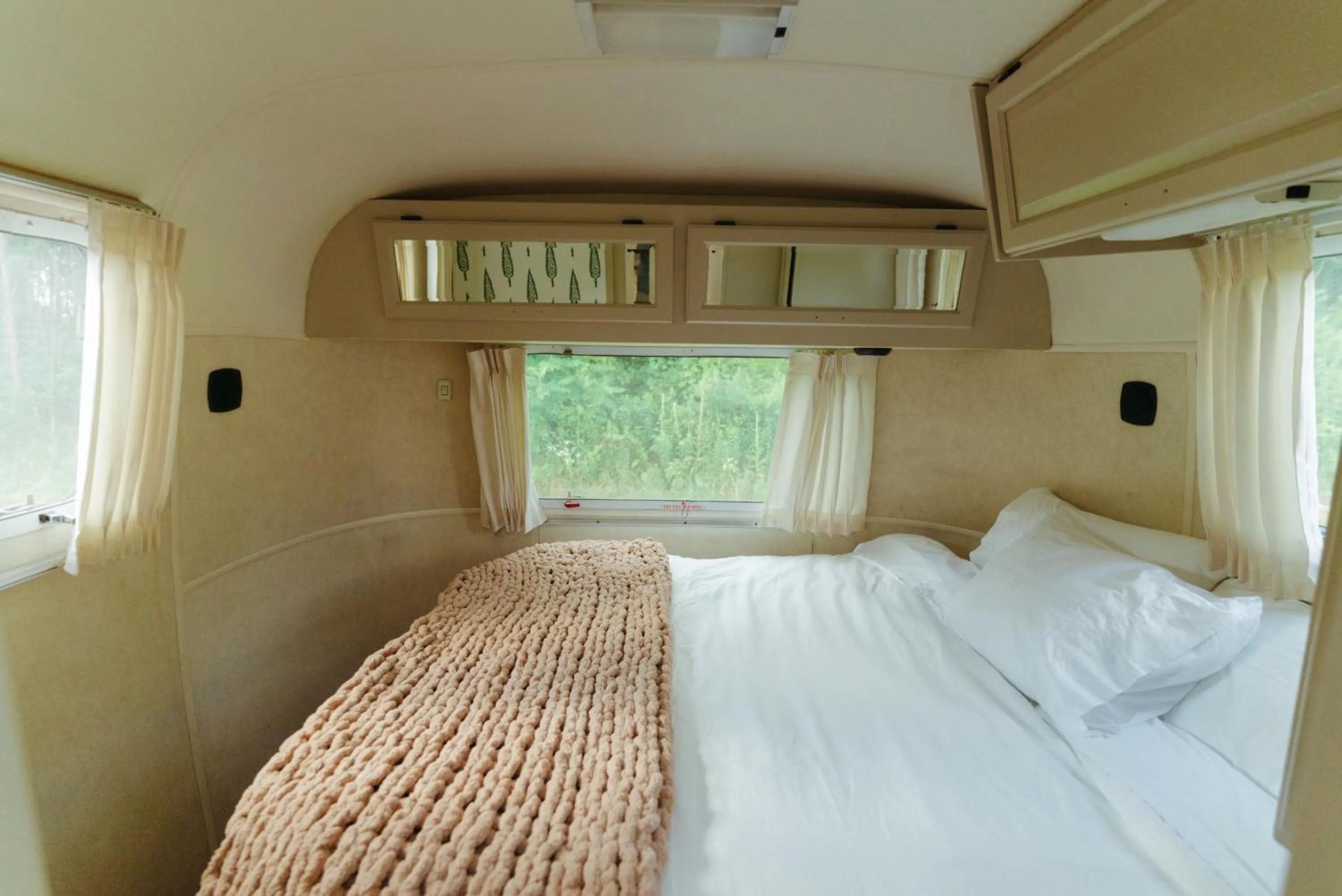 Bed in Finger Lakes Treehouse