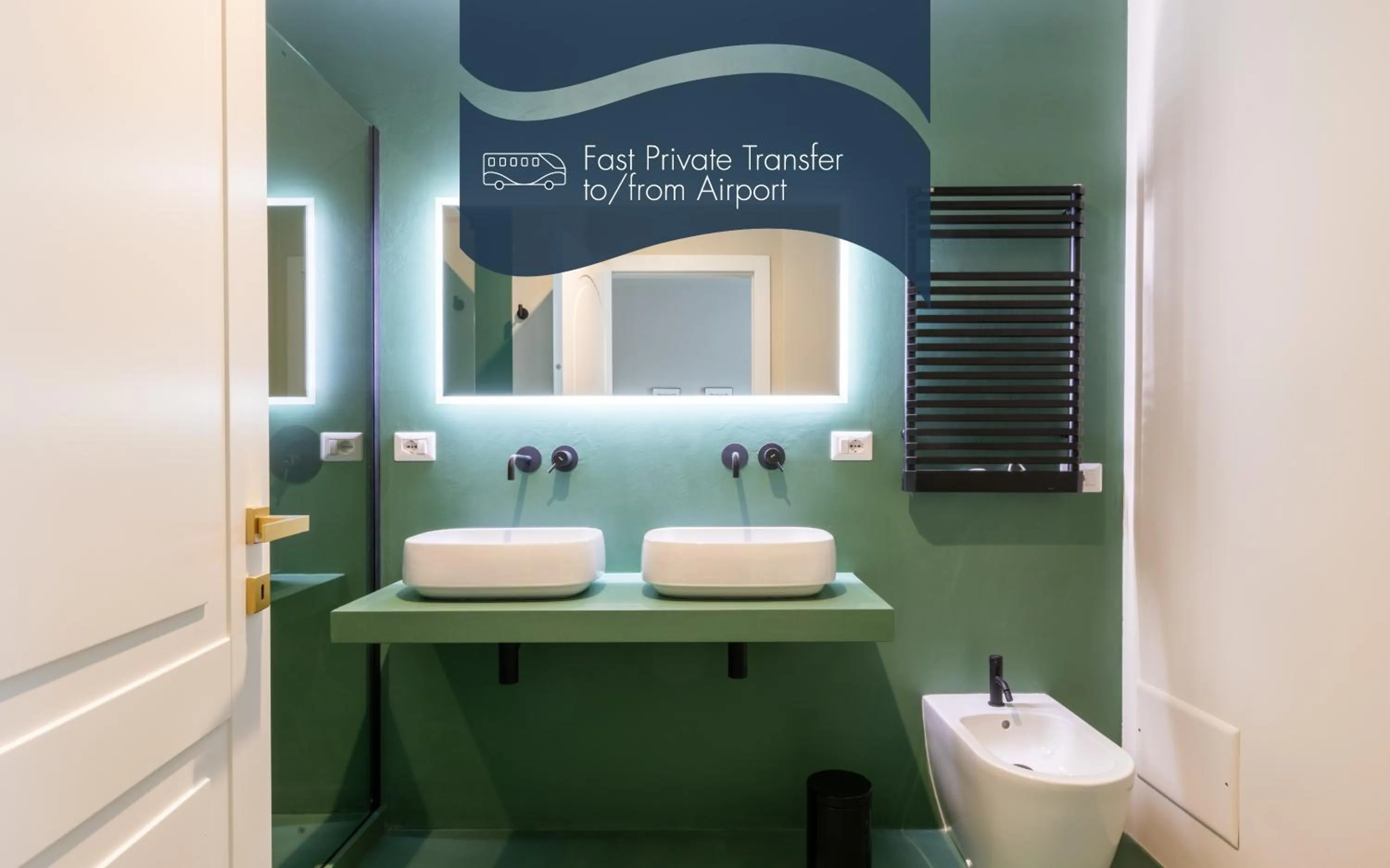 Text overlay in Daplace - Corso Sempione Suites