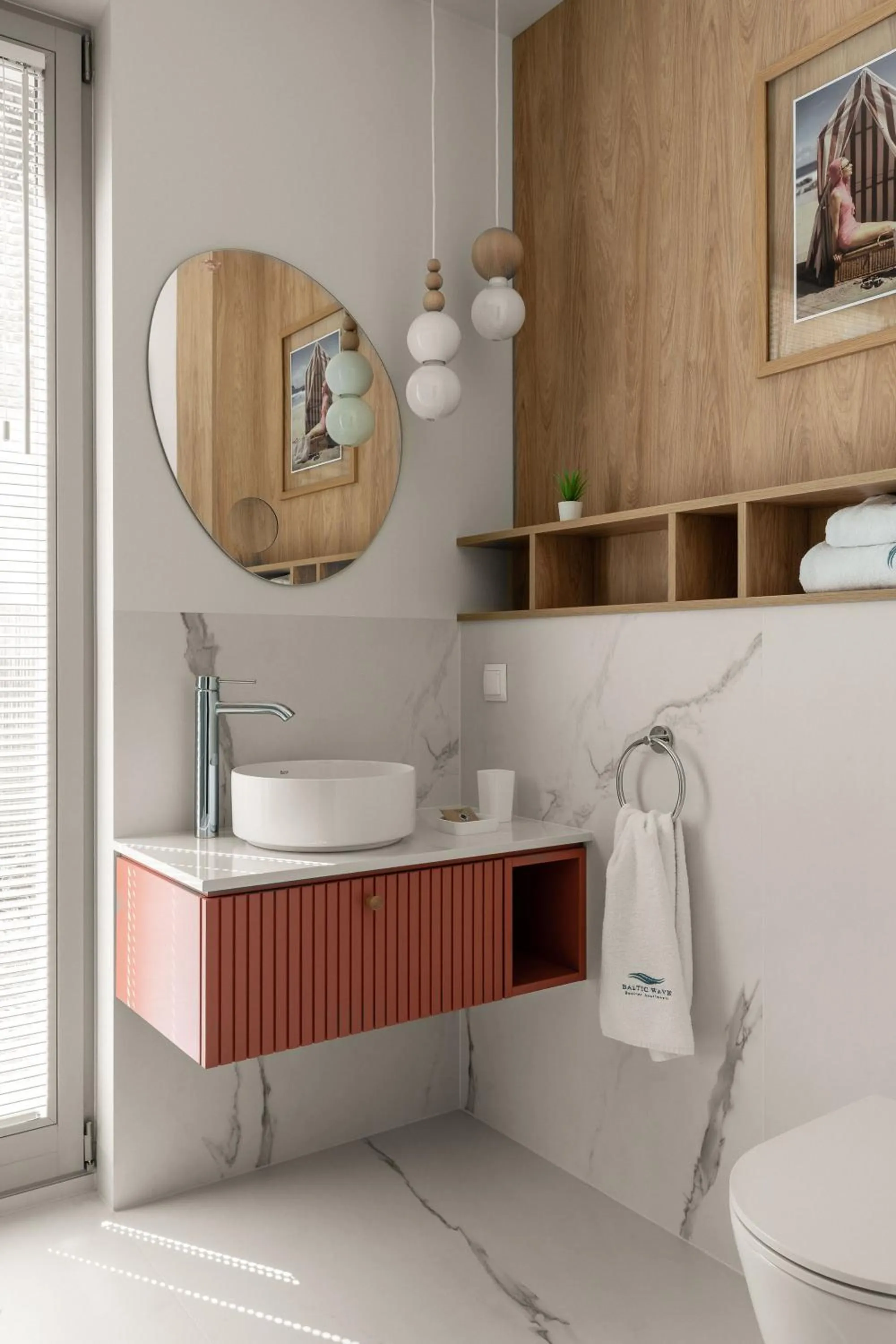 Bathroom in Baltic Wave Boutique Apartments with sauna and gym