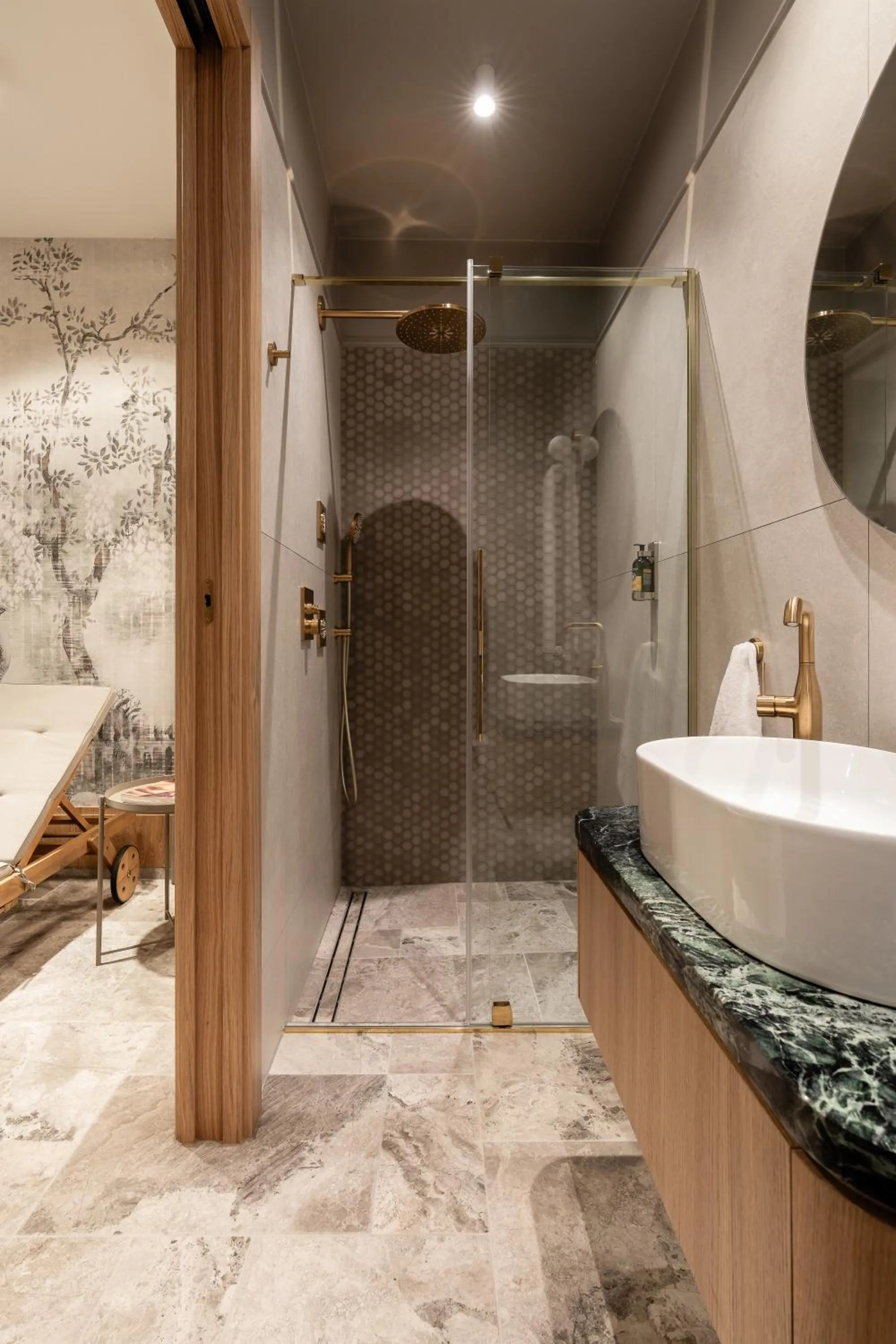 Shower in Baltic Wave Boutique Apartments with sauna and gym