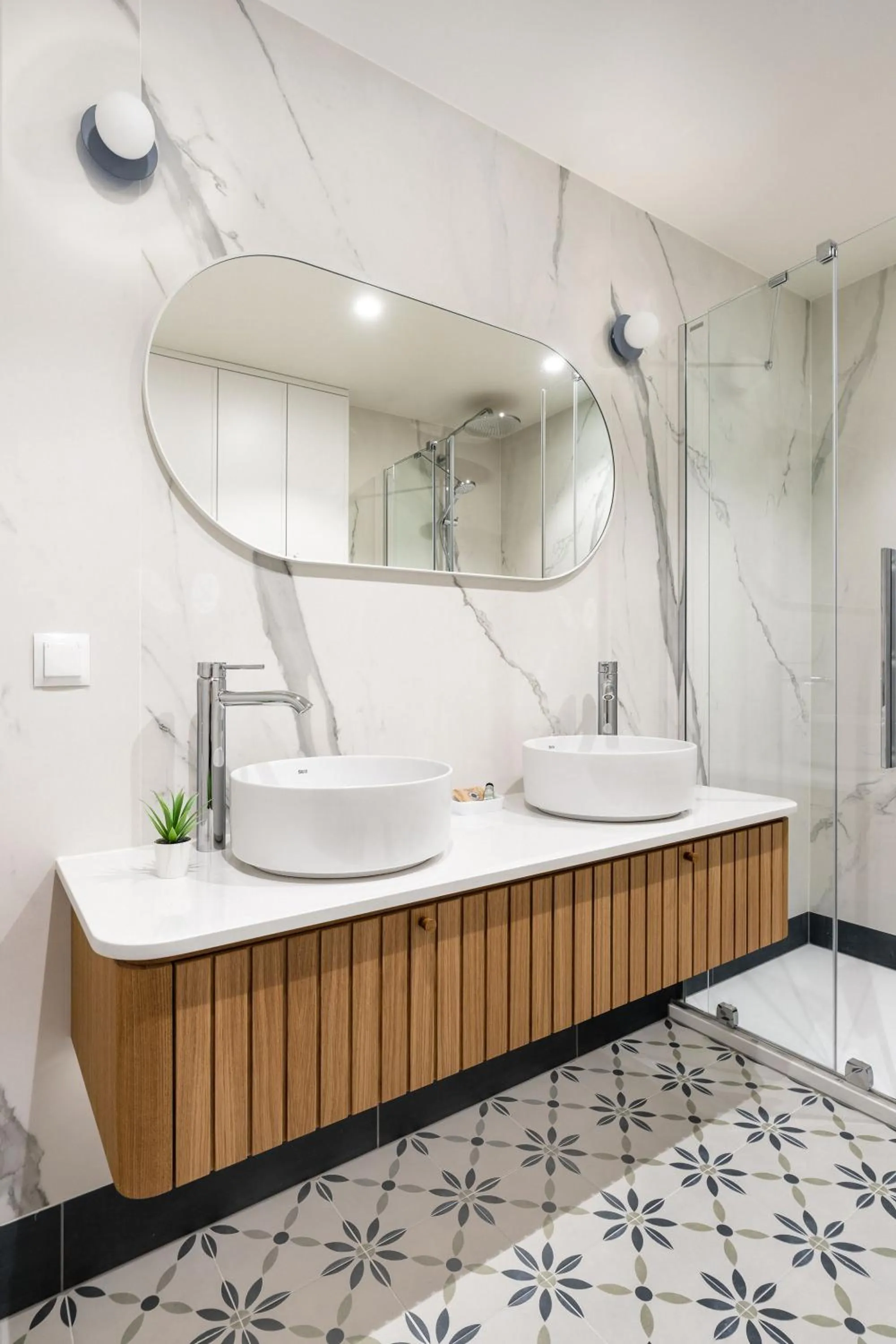 Bathroom in Baltic Wave Boutique Apartments with sauna and gym
