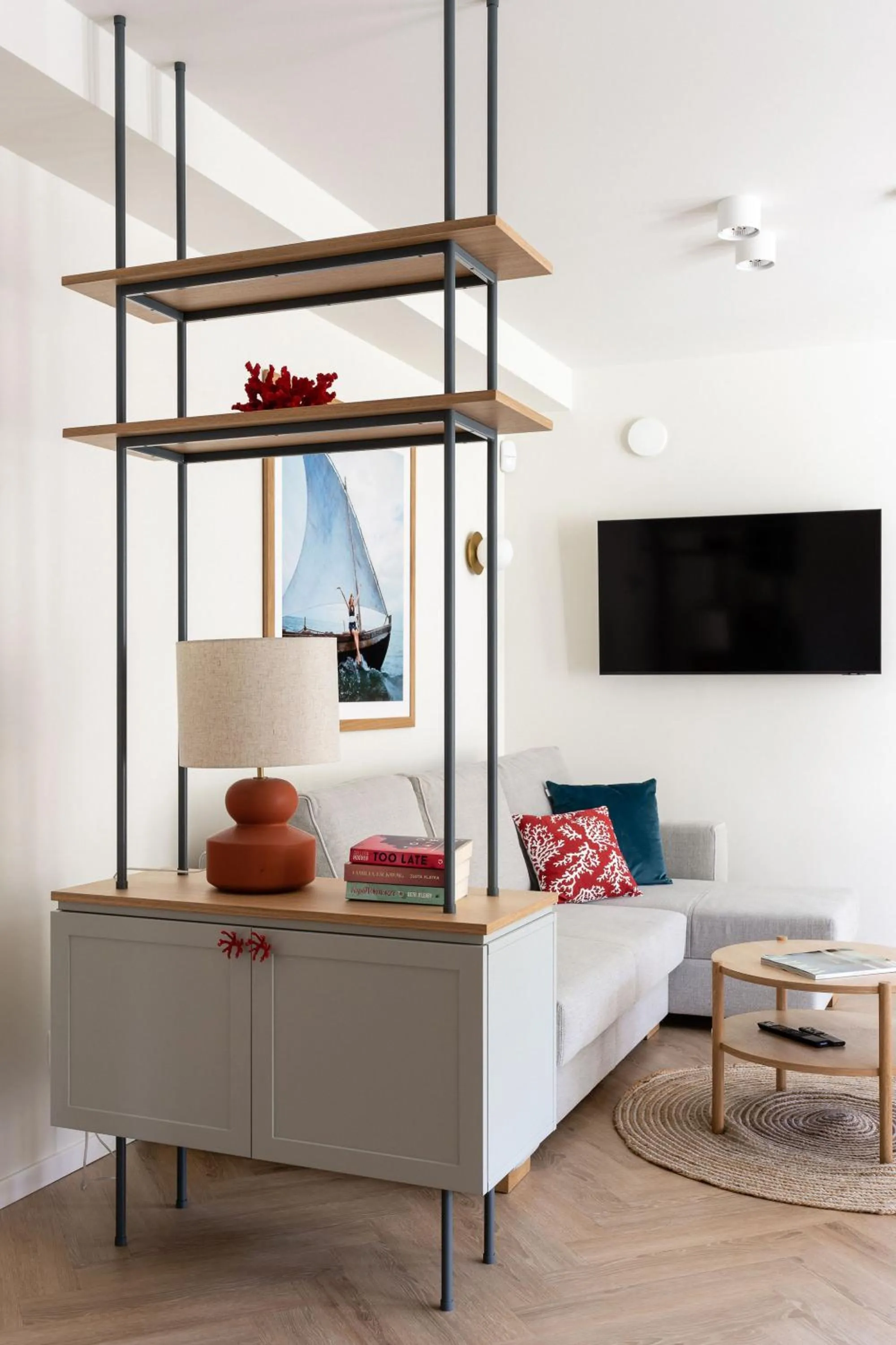 TV and multimedia in Baltic Wave Boutique Apartments with sauna and gym