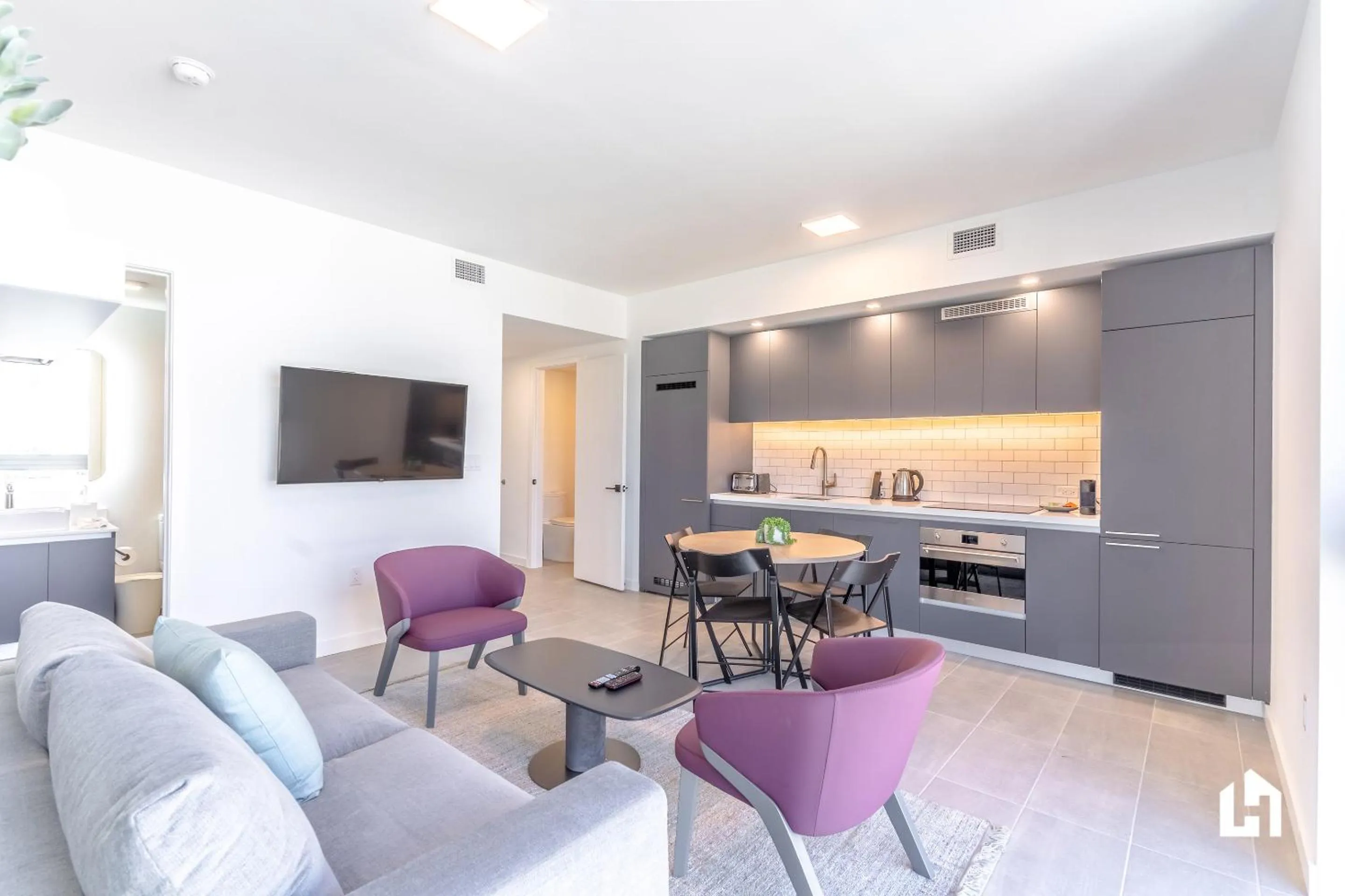 TV and multimedia in Downtown Miami Condos by Lua Host