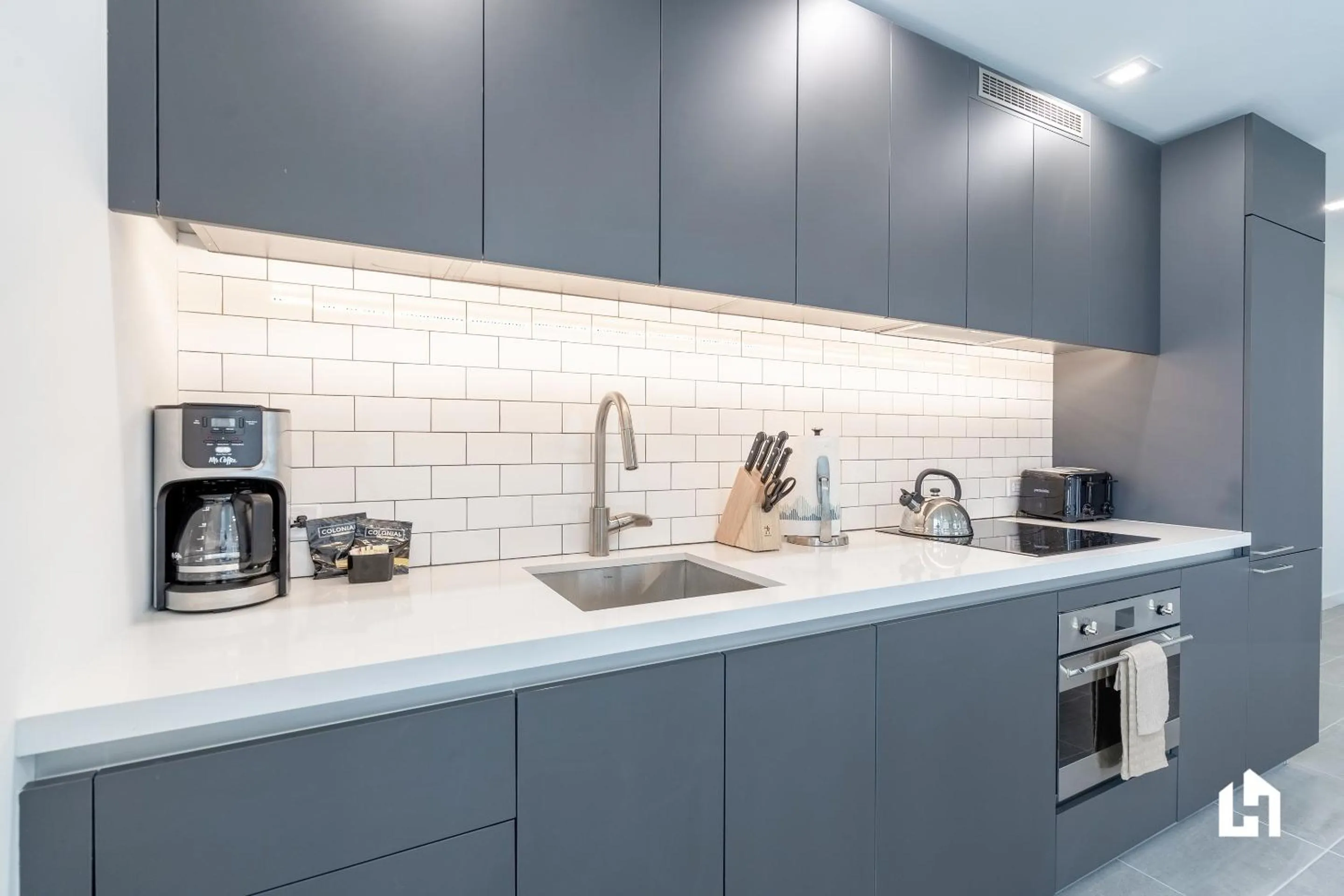 Kitchen or kitchenette in Downtown Miami Condos by Lua Host