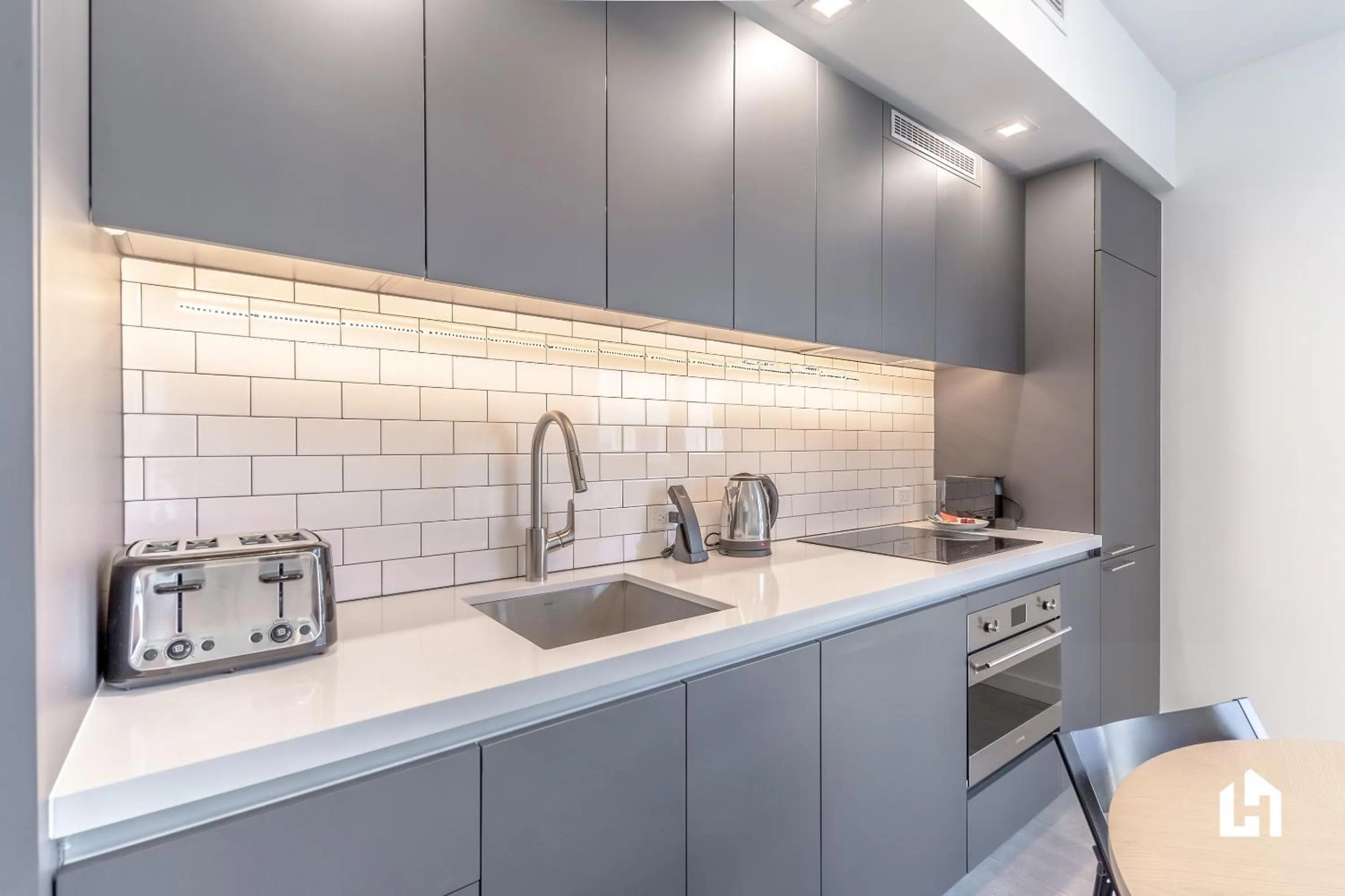 Kitchen or kitchenette in Downtown Miami Condos by Lua Host