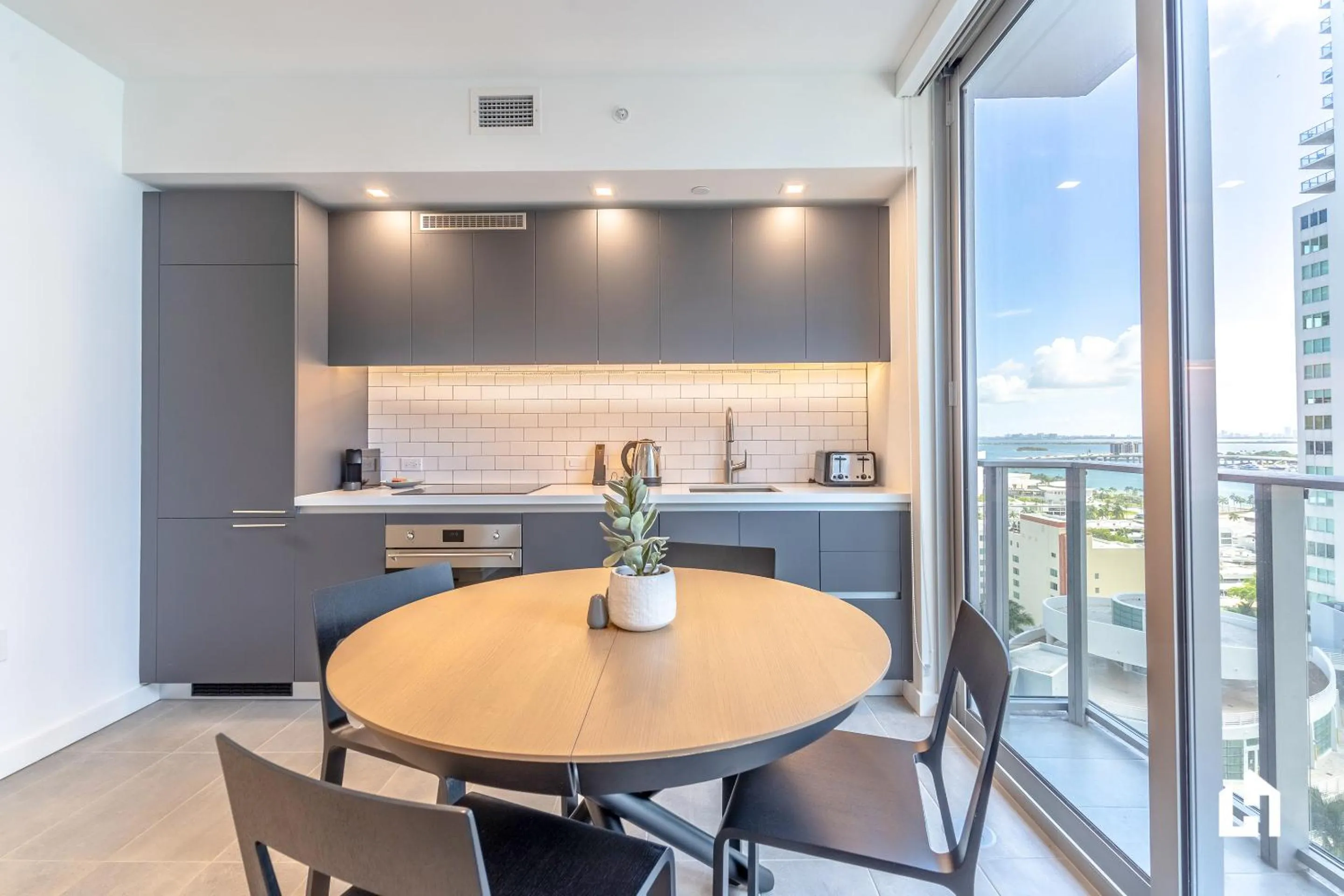 Seating area in Downtown Miami Condos by Lua Host