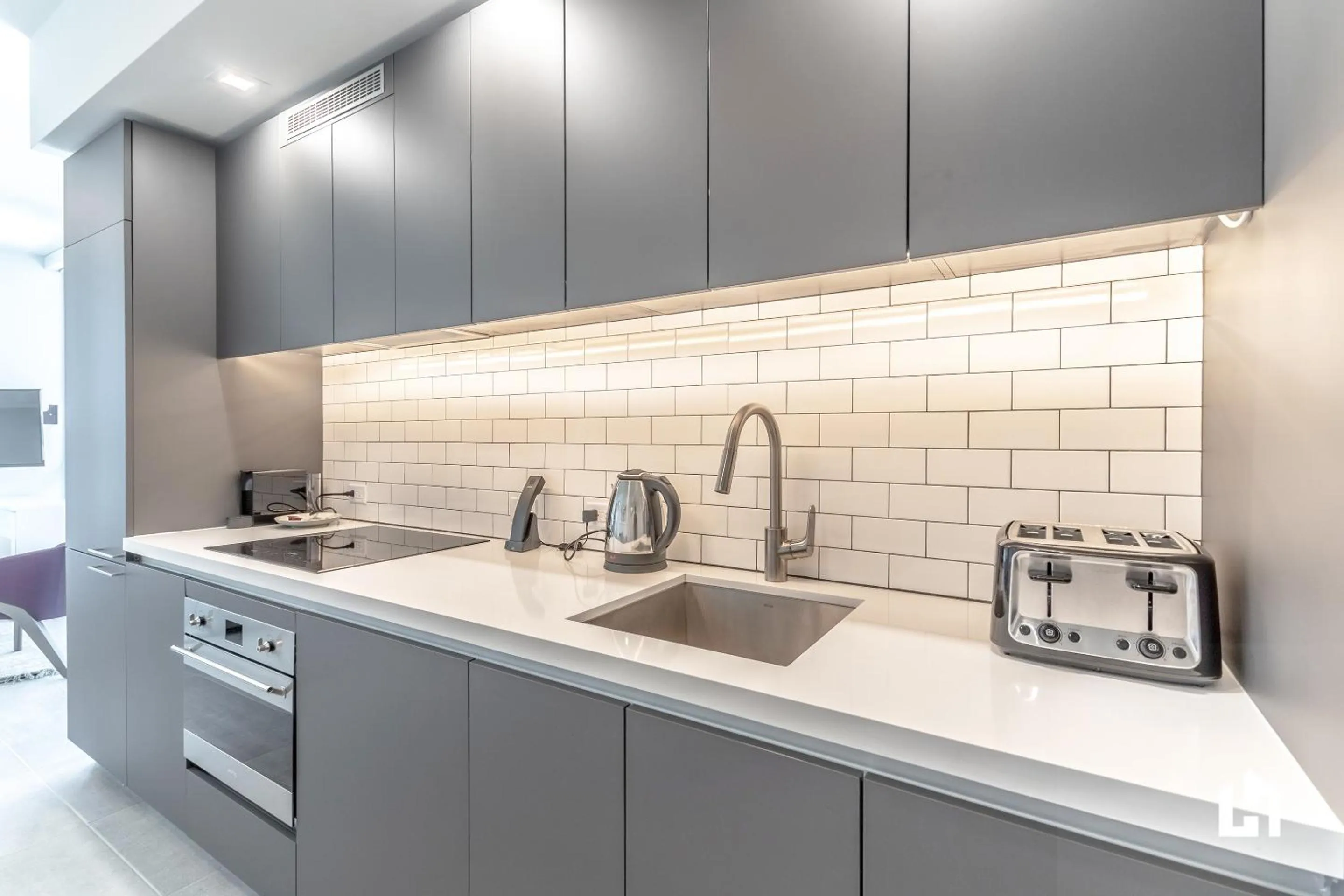 Kitchen or kitchenette in Downtown Miami Condos by Lua Host