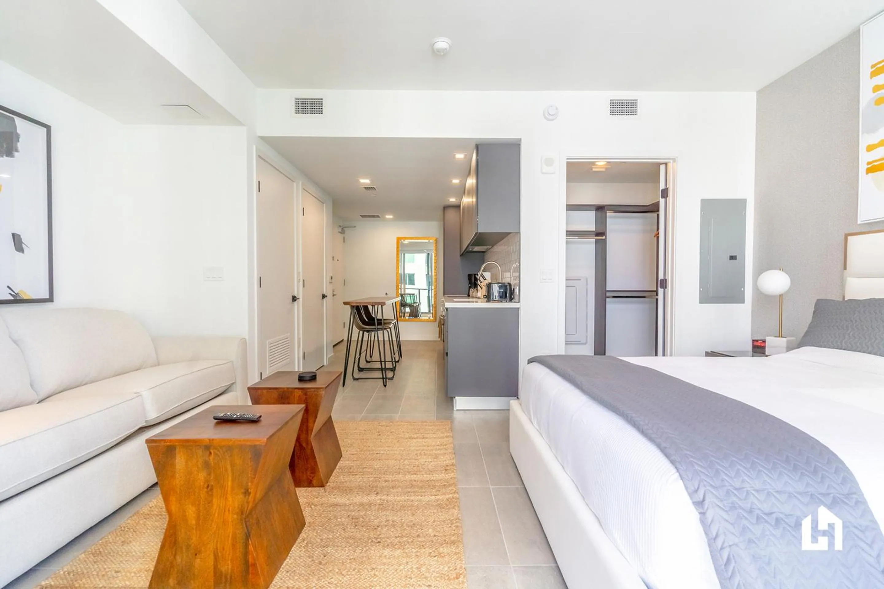 Bedroom, Bed in Downtown Miami Condos by Lua Host