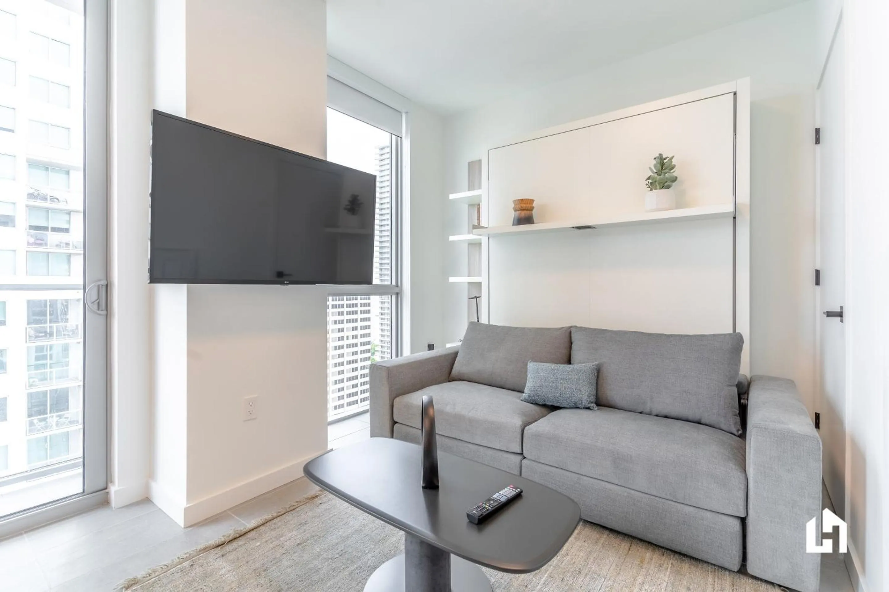 TV and multimedia in Downtown Miami Condos by Lua Host