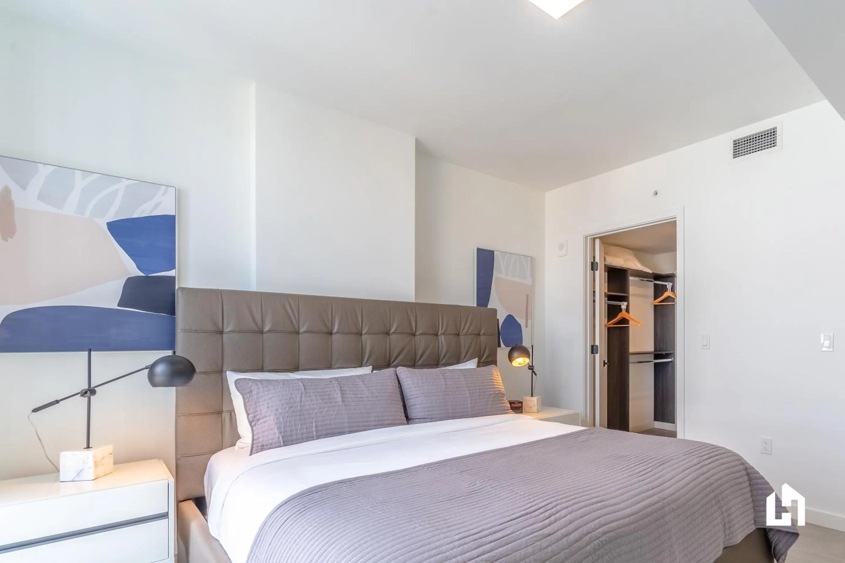 Bedroom, Bed in Downtown Miami Condos by Lua Host