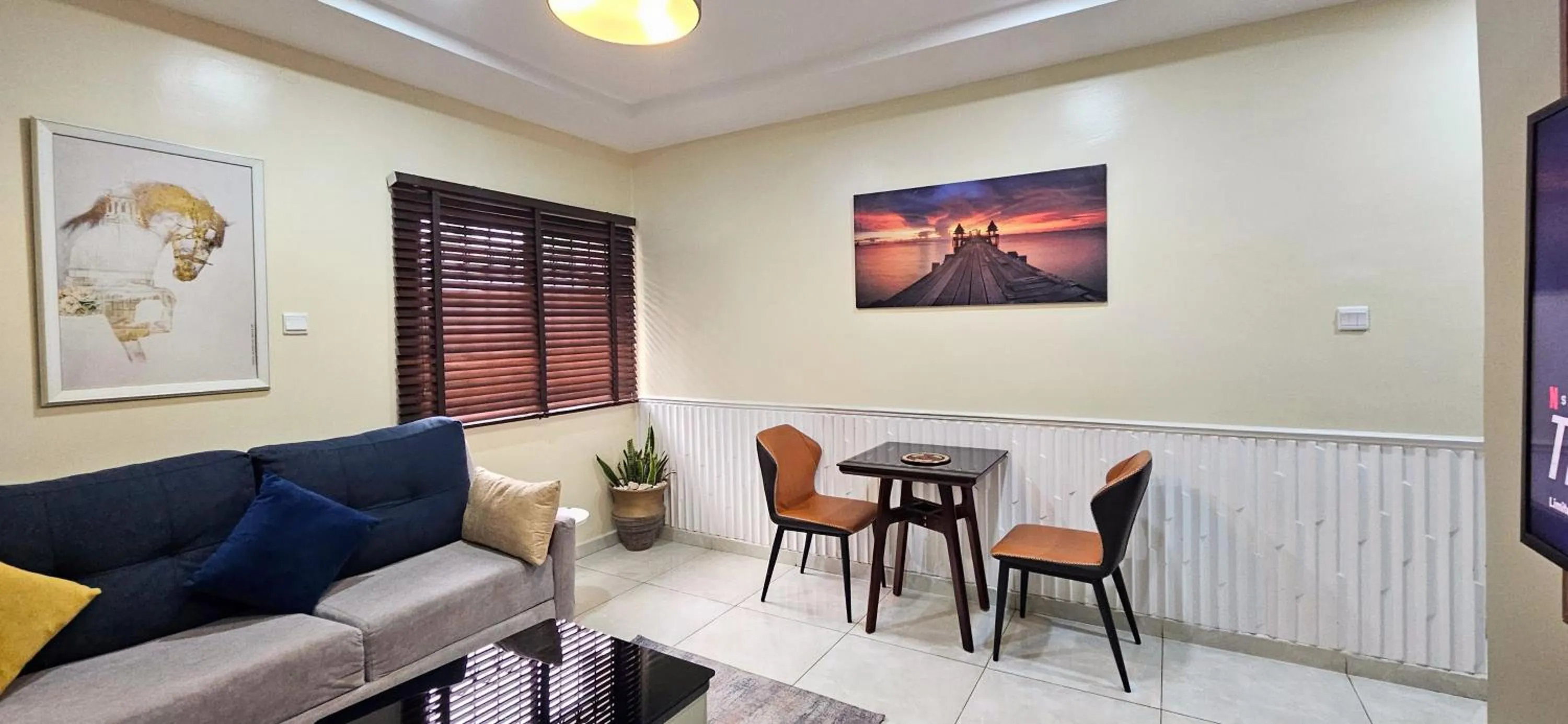 Living room in The Leneade - City Centre at Wuse 2